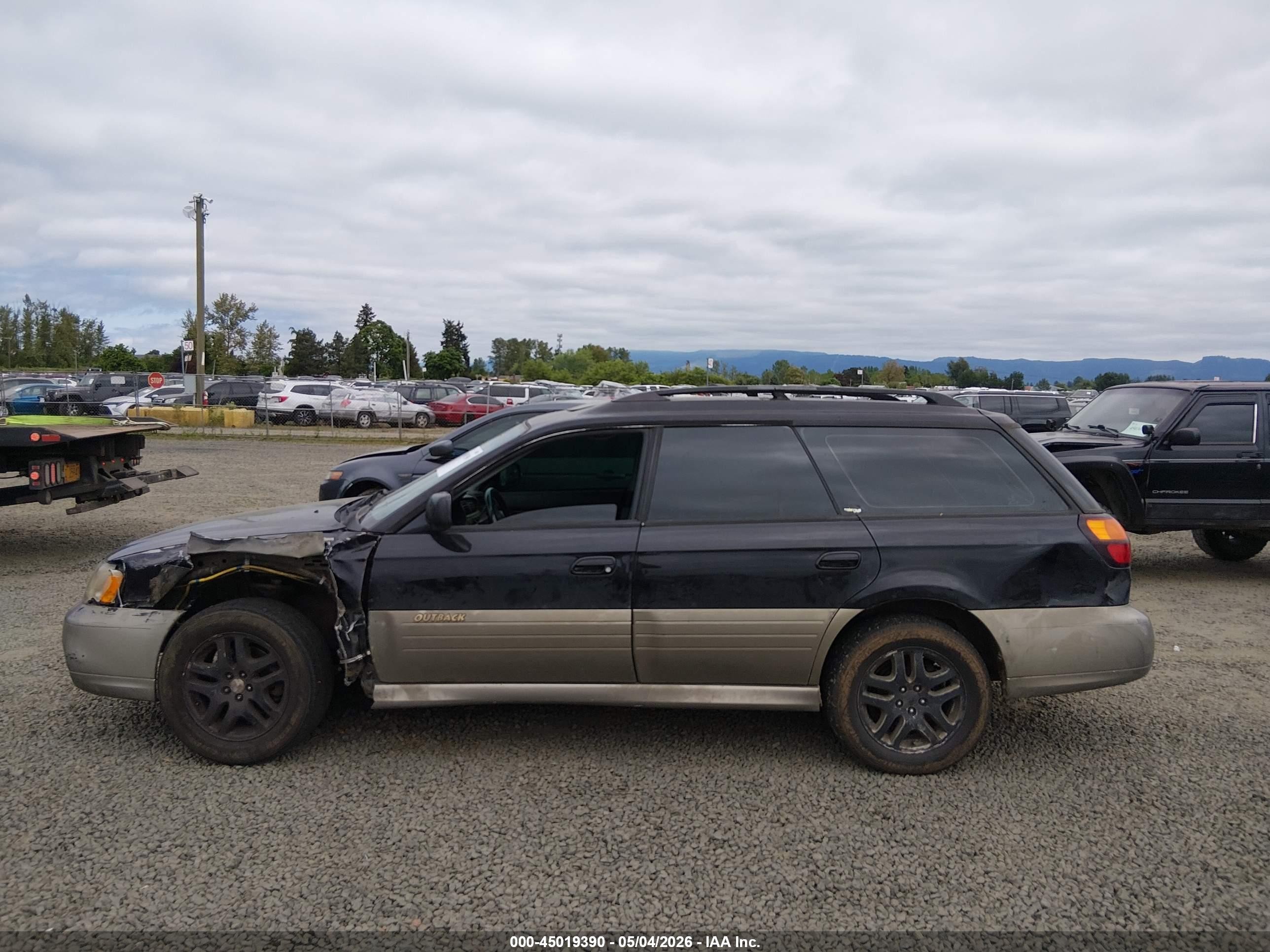 2001 Subaru Outback Limited Black vin: 4S3BH686716668115