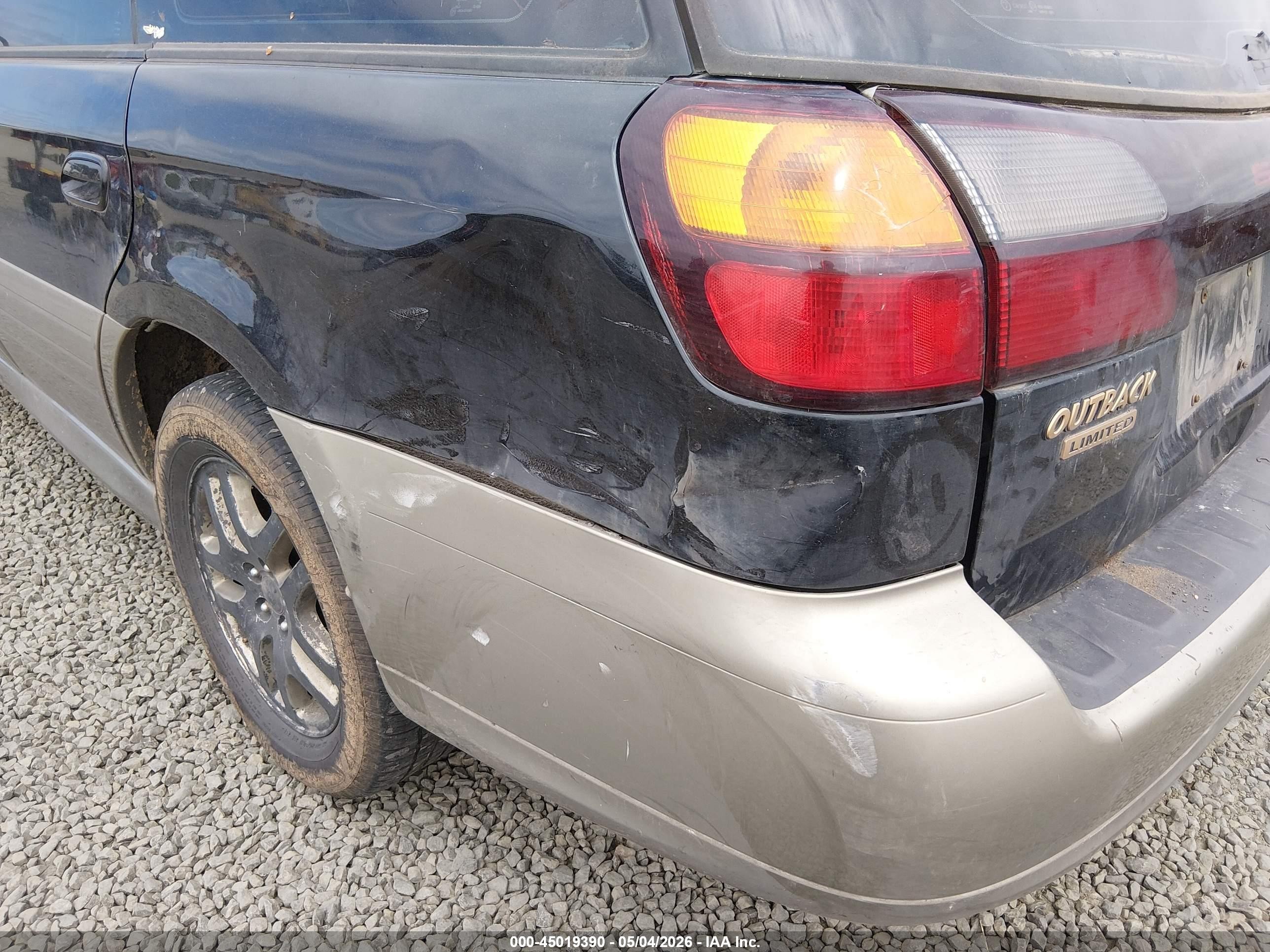 2001 Subaru Outback Limited Black vin: 4S3BH686716668115
