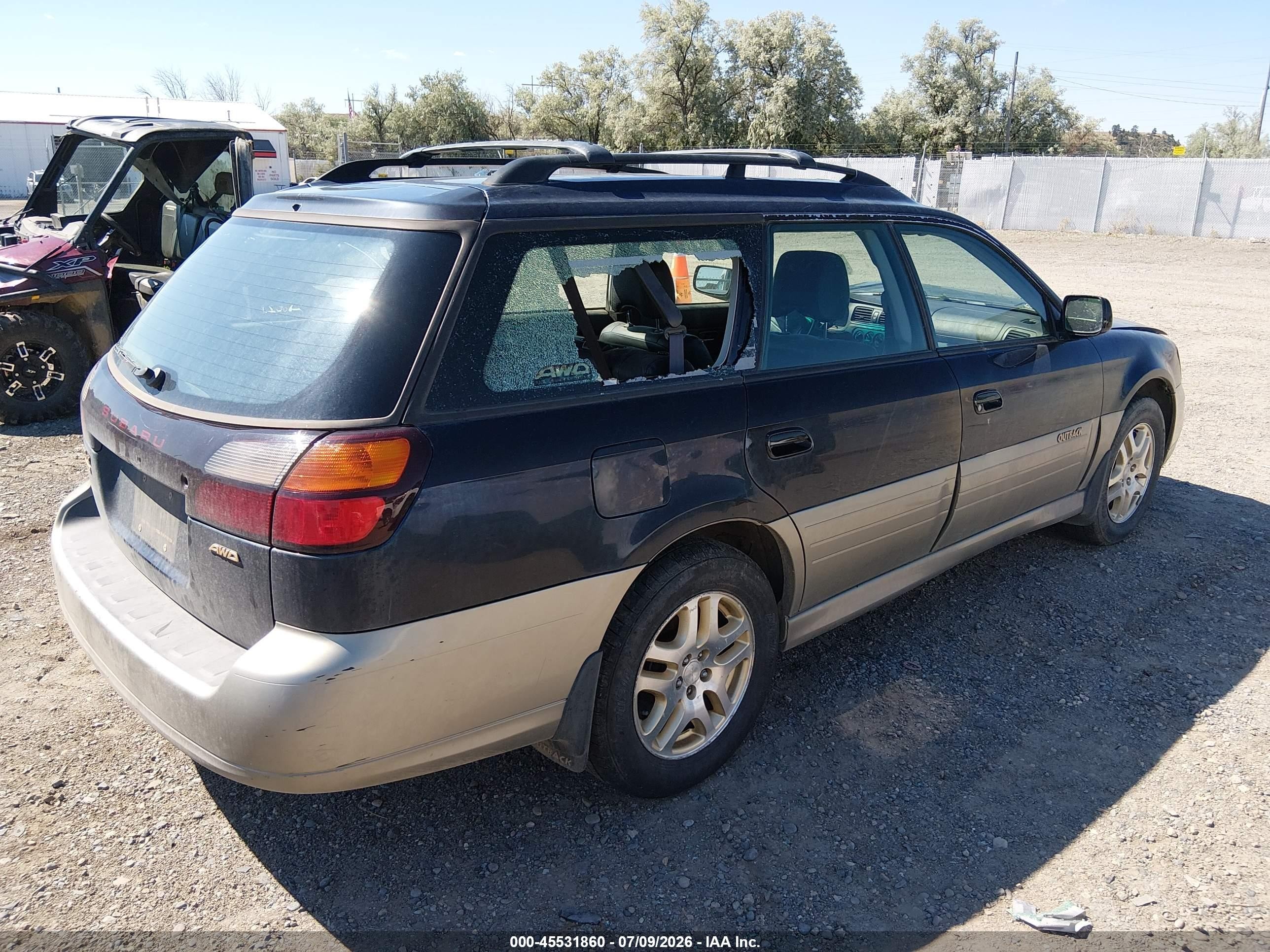 2001 Subaru Outback Limited Серый vin: 4S3BH686917679112