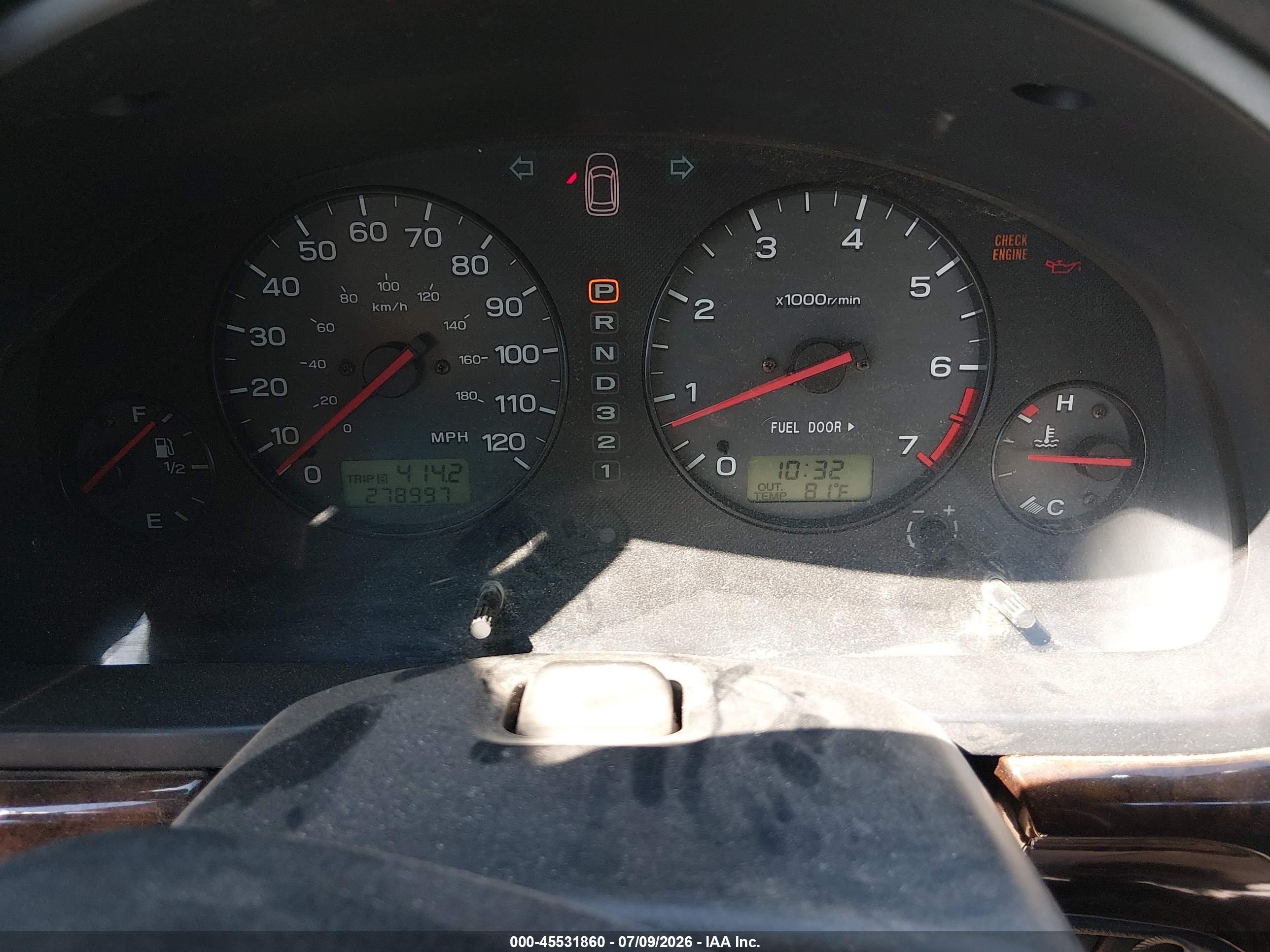 2001 Subaru Outback Limited Серый vin: 4S3BH686917679112