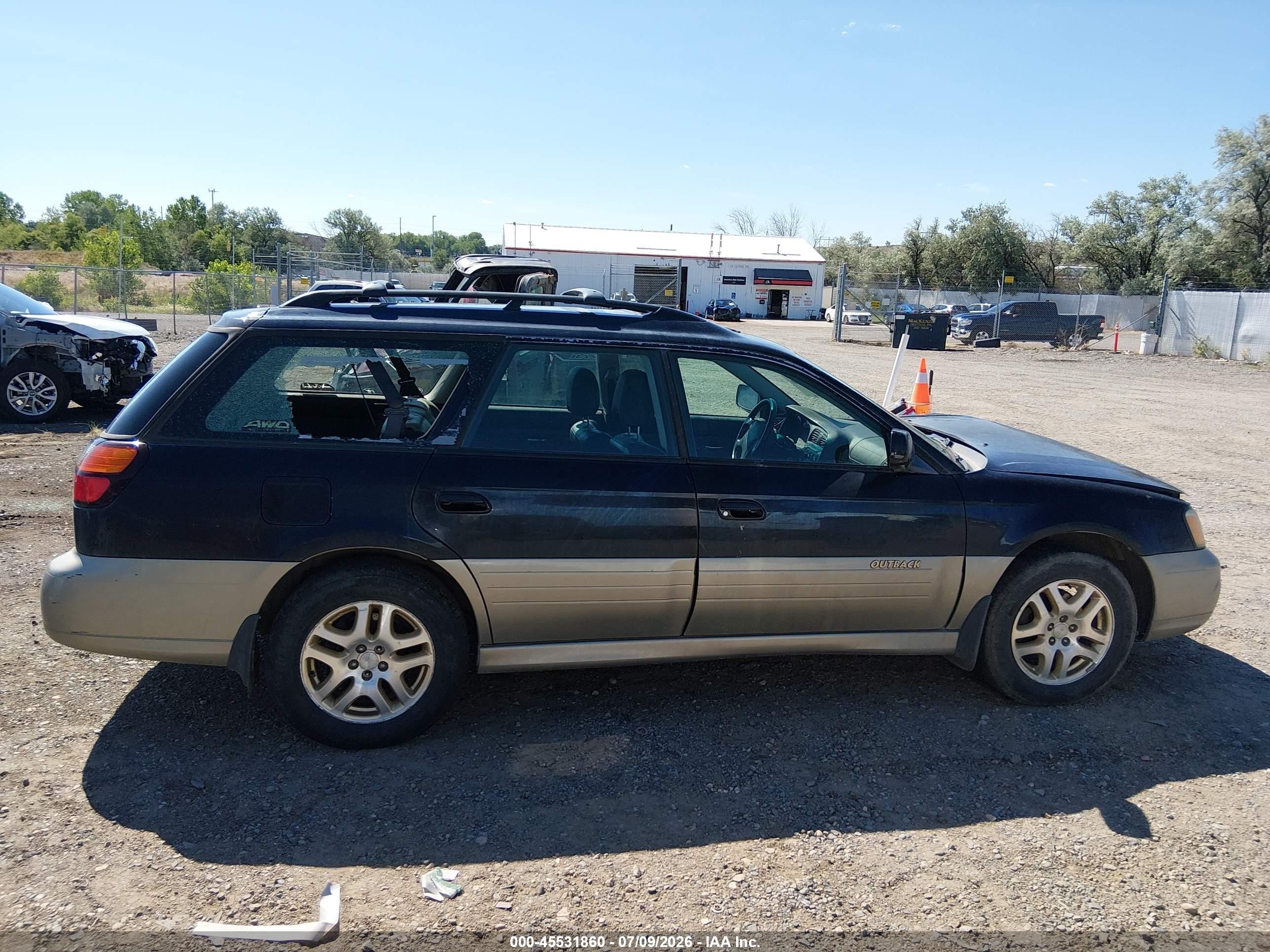 2001 Subaru Outback Limited Серый vin: 4S3BH686917679112