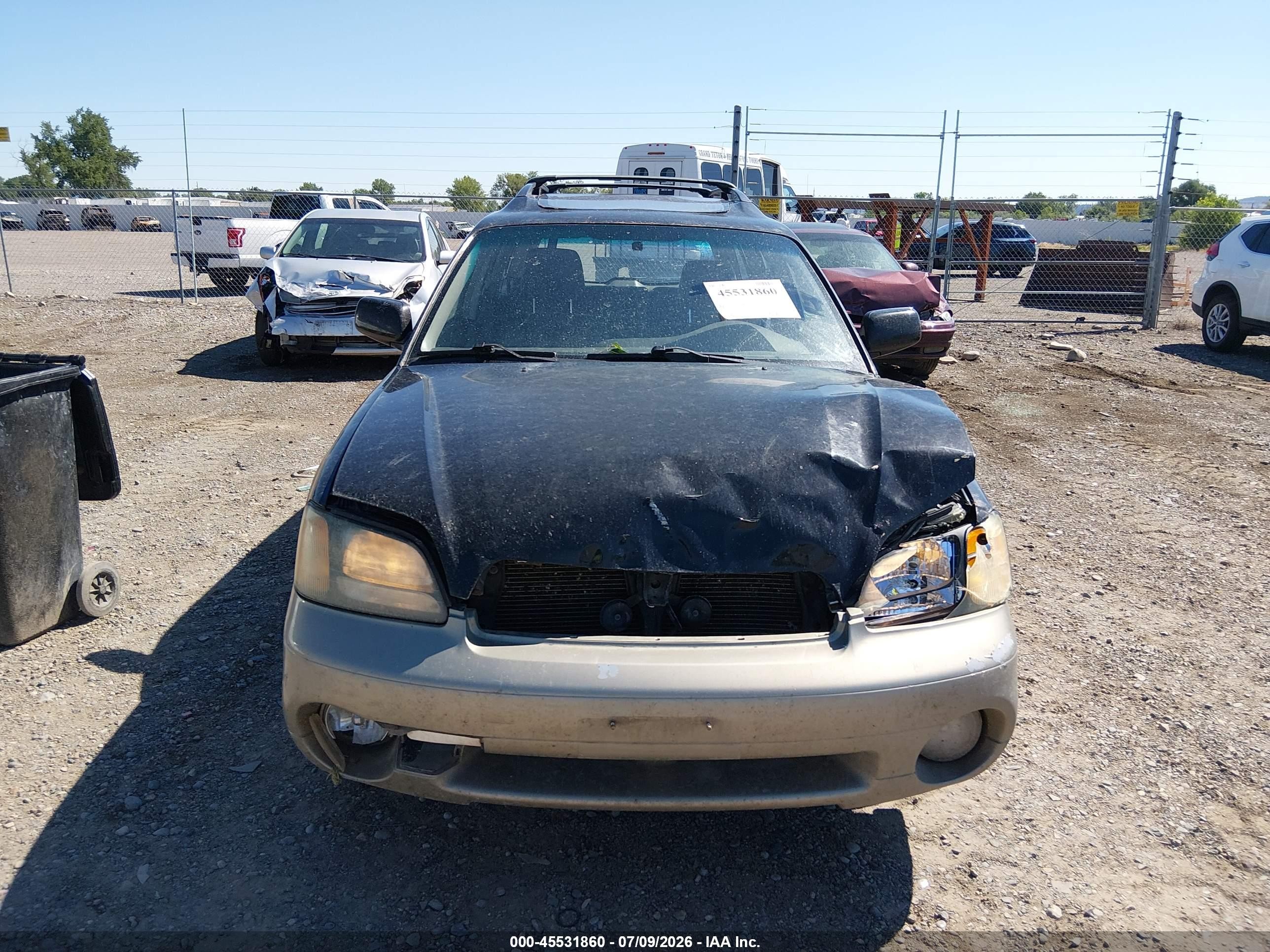 2001 Subaru Outback Limited Серый vin: 4S3BH686917679112
