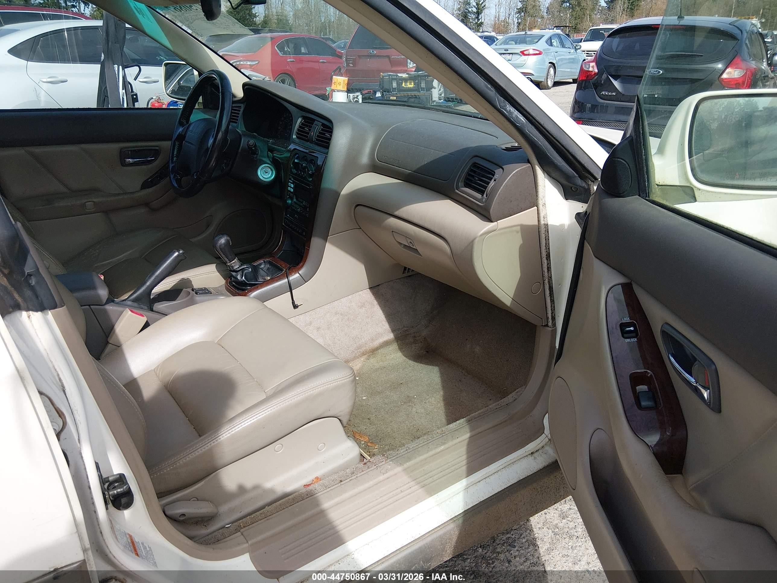 2002 Subaru Outback Limited Cream vin: 4S3BH686926653505