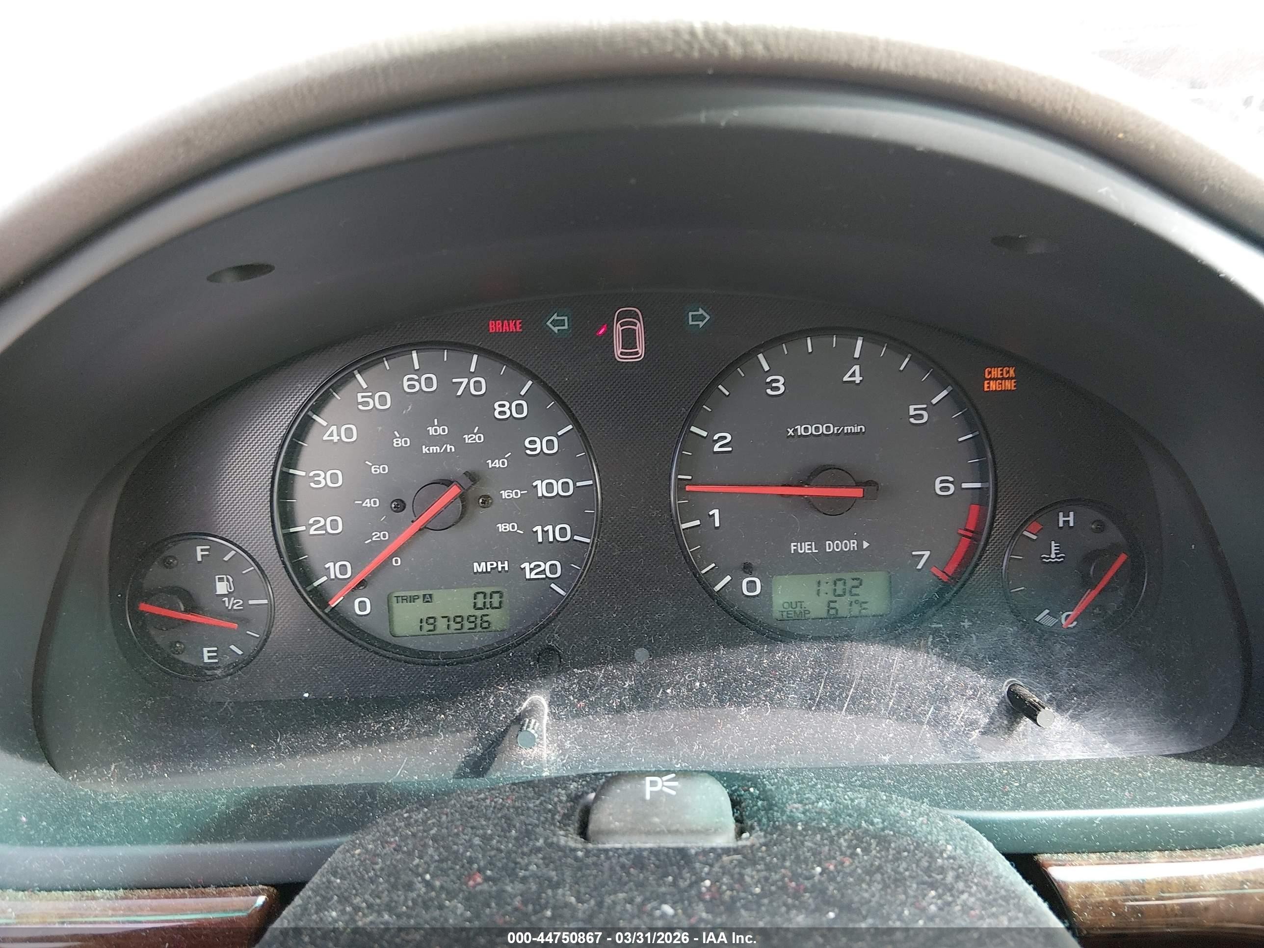 2002 Subaru Outback Limited Cream vin: 4S3BH686926653505