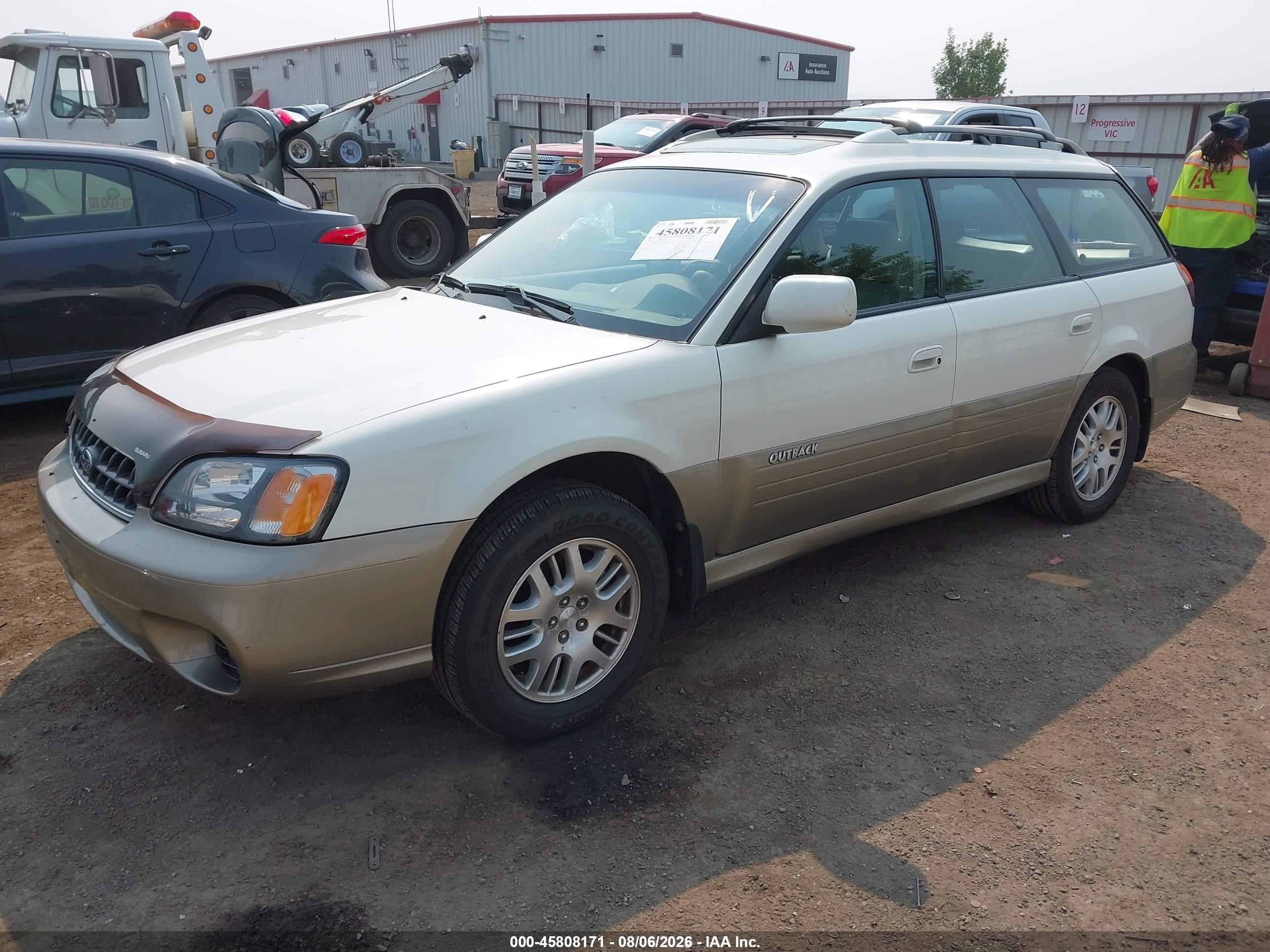 2004 Subaru Outback Limited White vin: 4S3BH686947623286