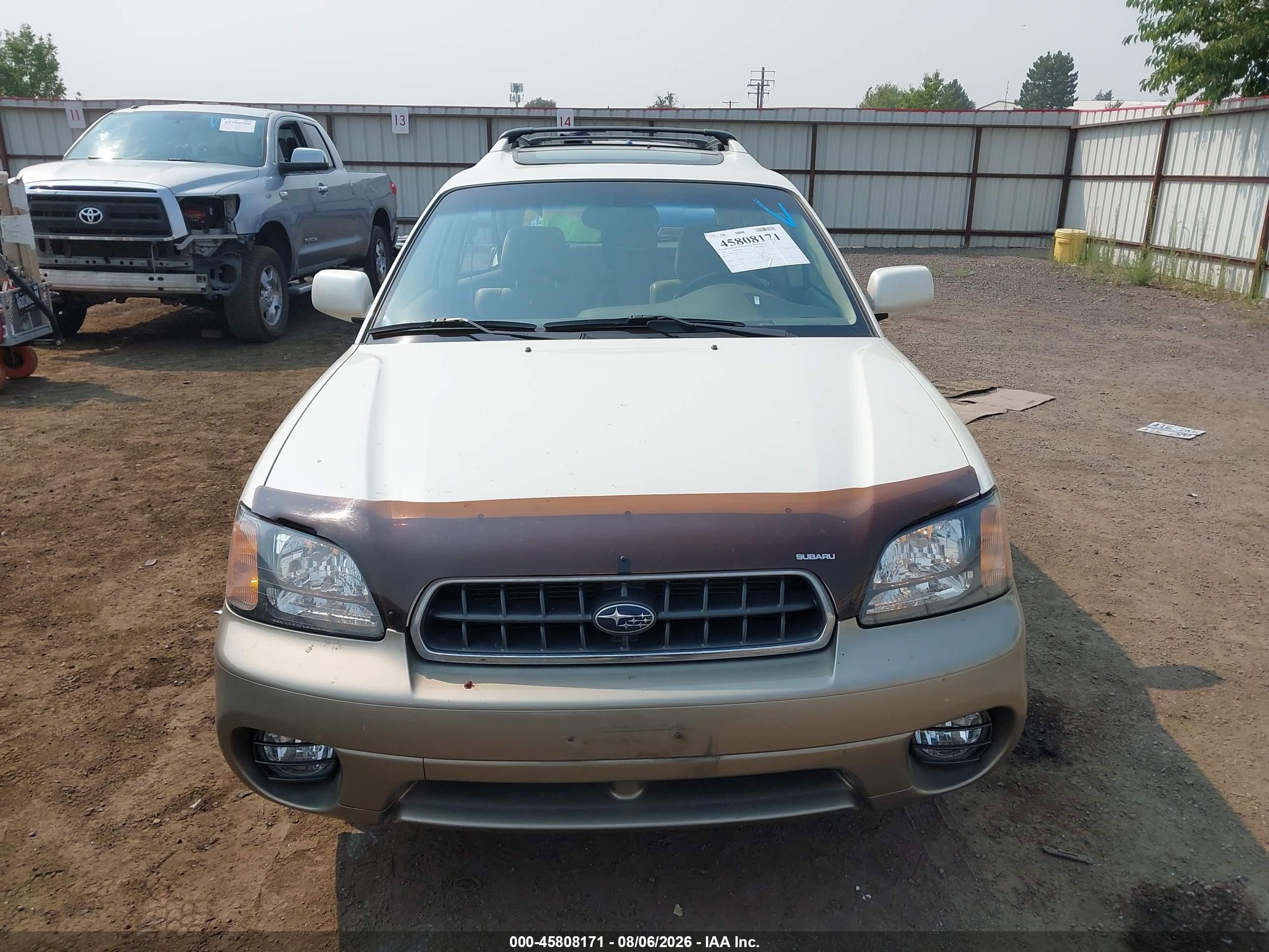2004 Subaru Outback Limited White vin: 4S3BH686947623286
