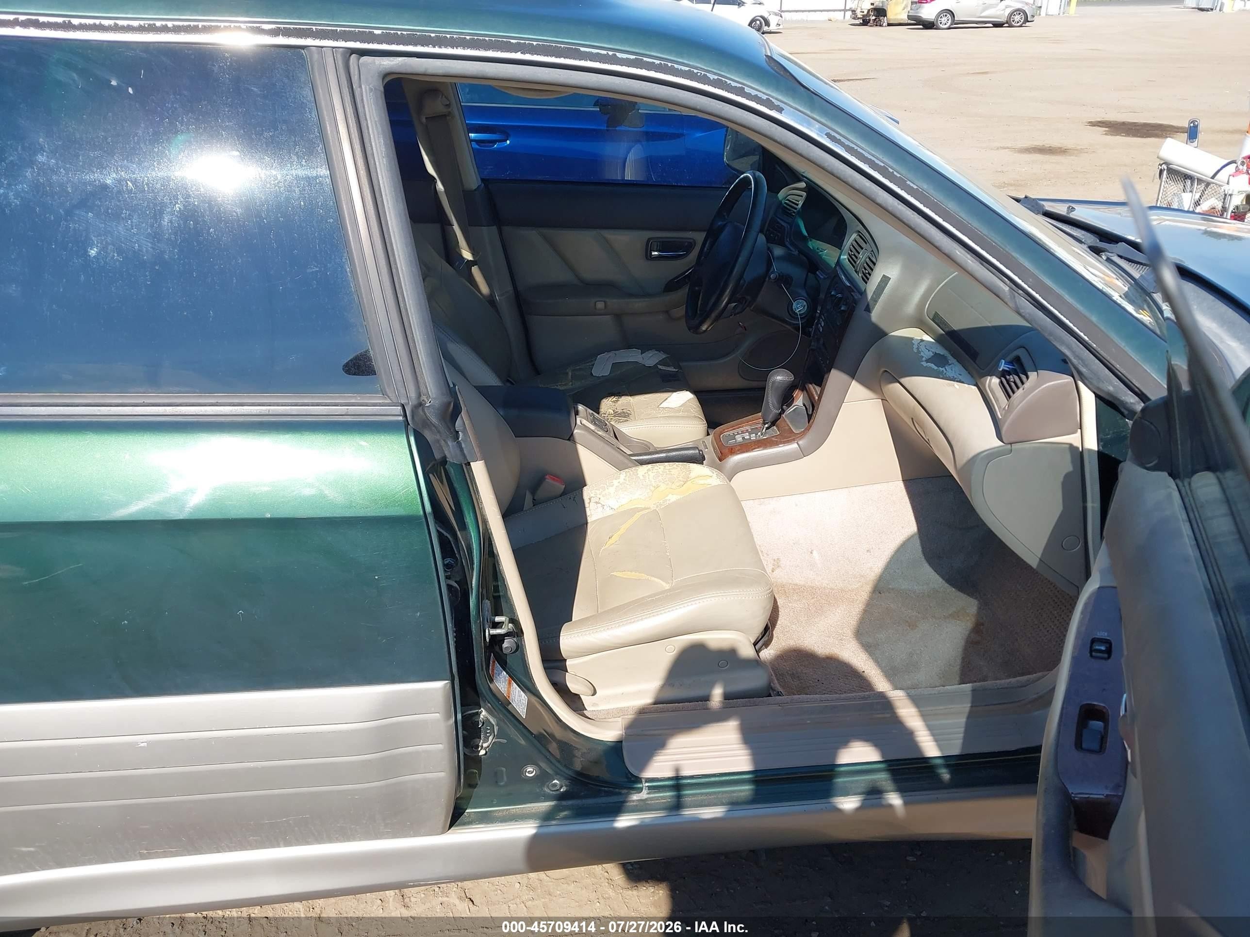 2000 Subaru Outback Limited Зеленый vin: 4S3BH6869Y7607630