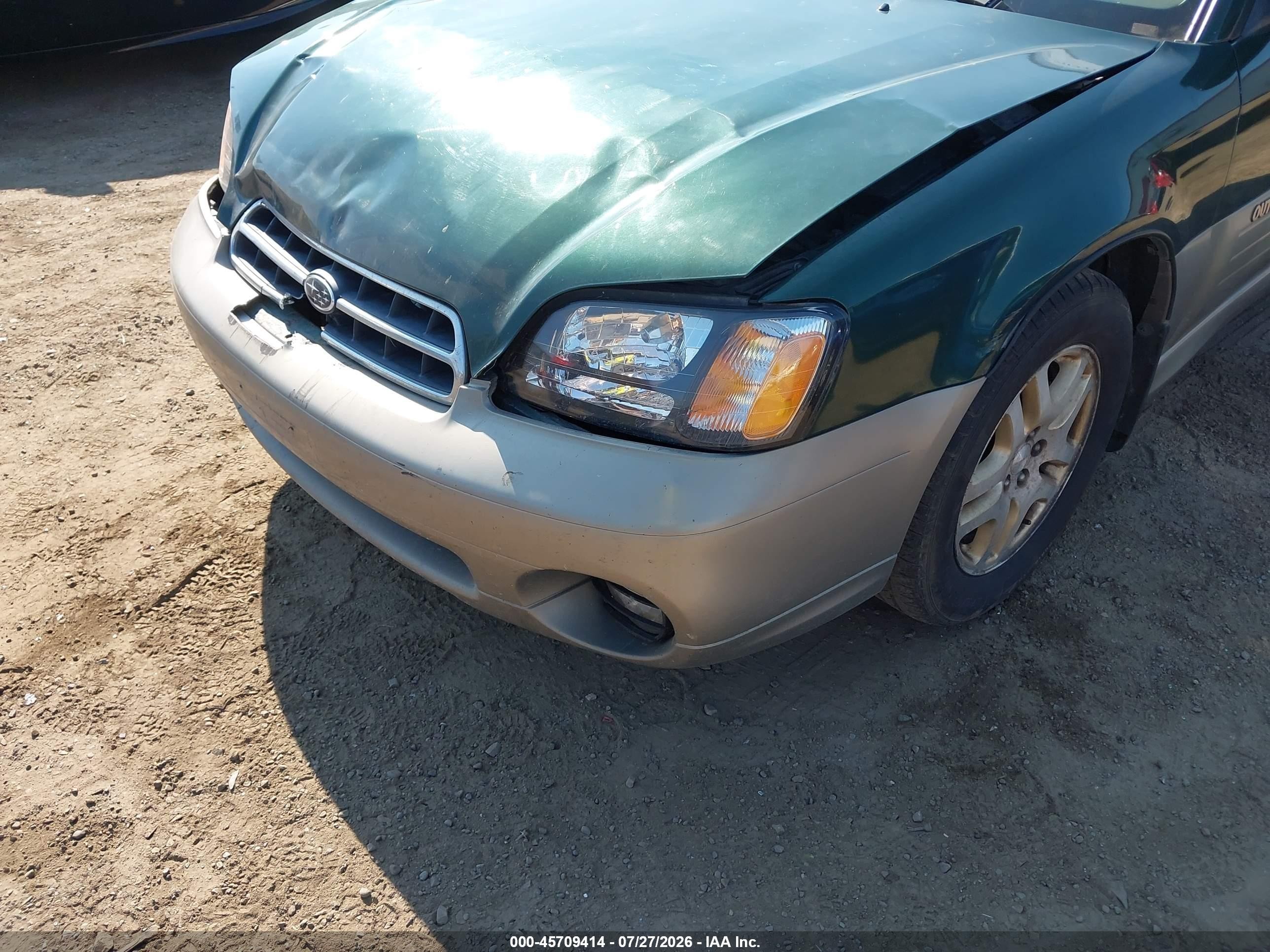 2000 Subaru Outback Limited Зеленый vin: 4S3BH6869Y7607630