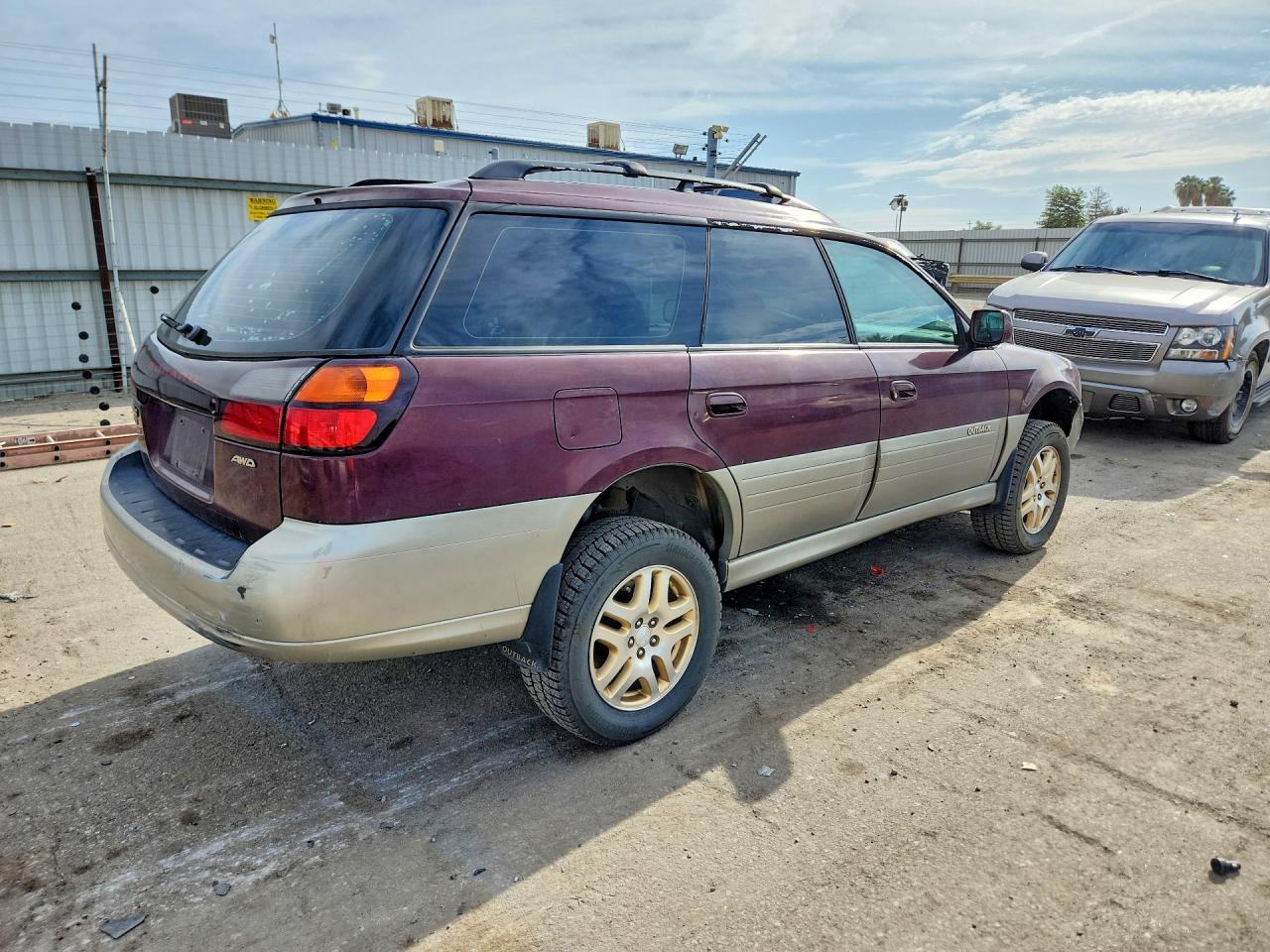 2000 Subaru Legacy Outback Limited Burgundy vin: 4S3BH6869Y7650025