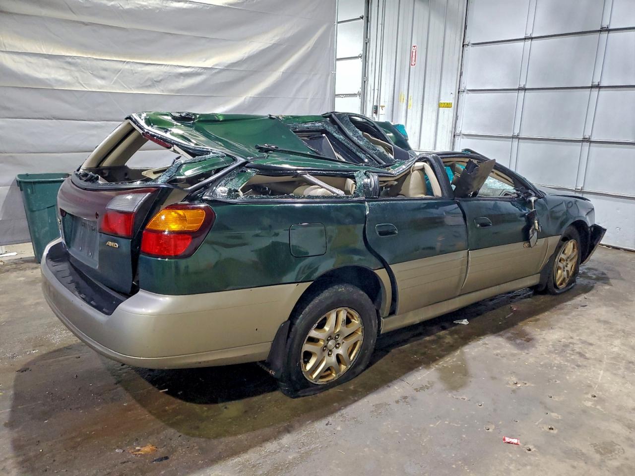 2000 Subaru Legacy Outback Limited Green vin: 4S3BH686XY6658429