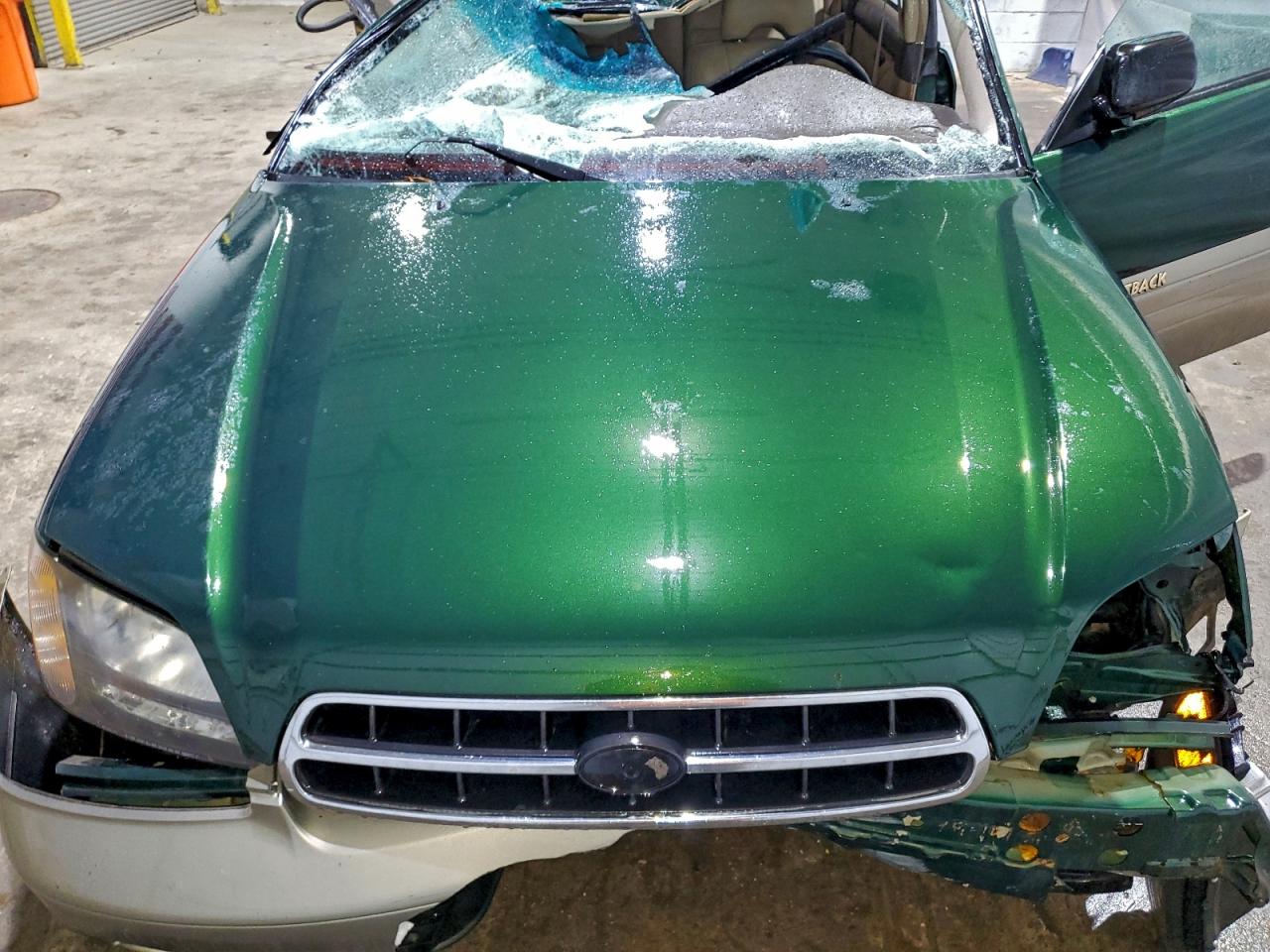 2000 Subaru Legacy Outback Limited Green vin: 4S3BH686XY6658429