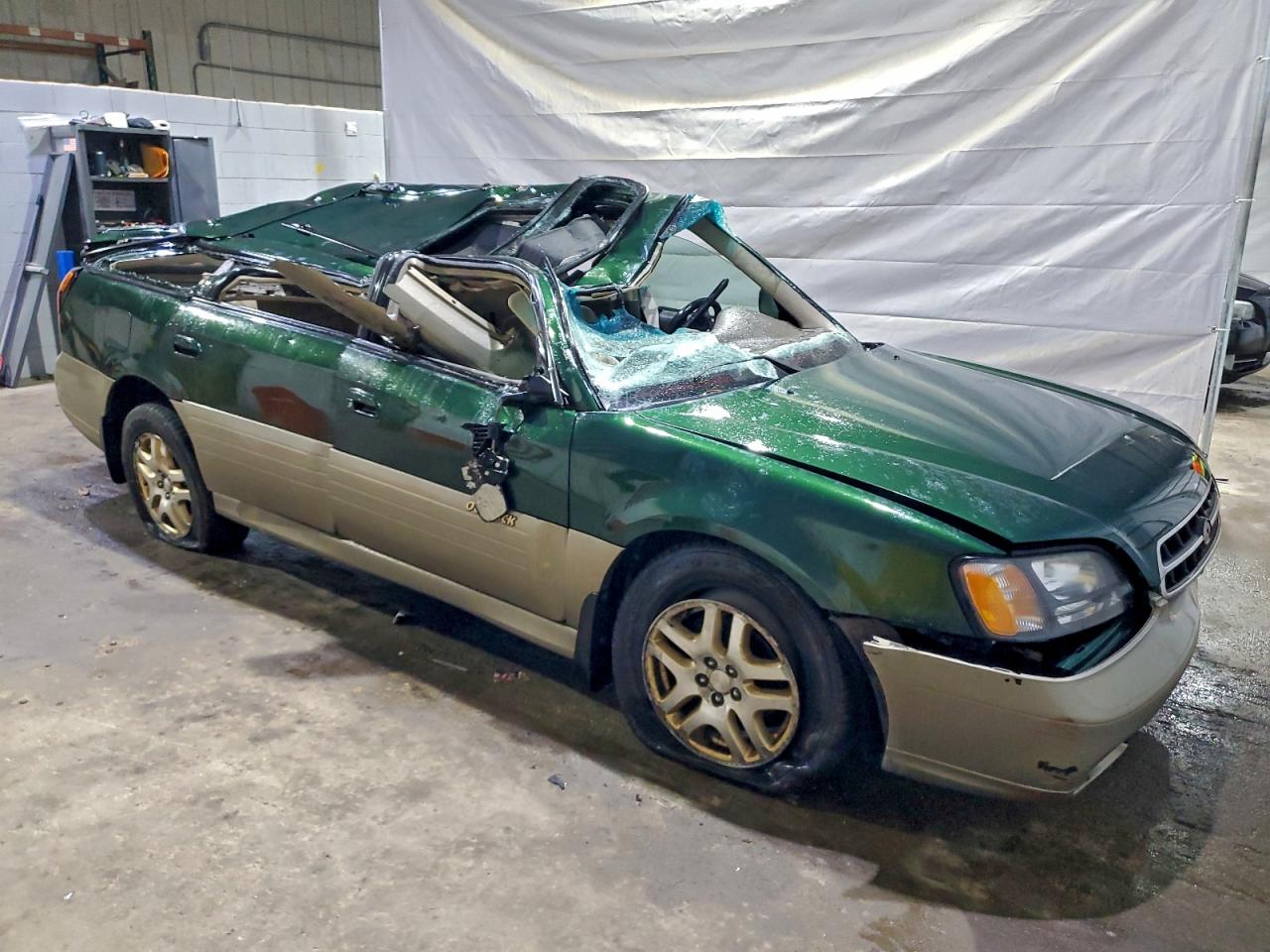 2000 Subaru Legacy Outback Limited Green vin: 4S3BH686XY6658429