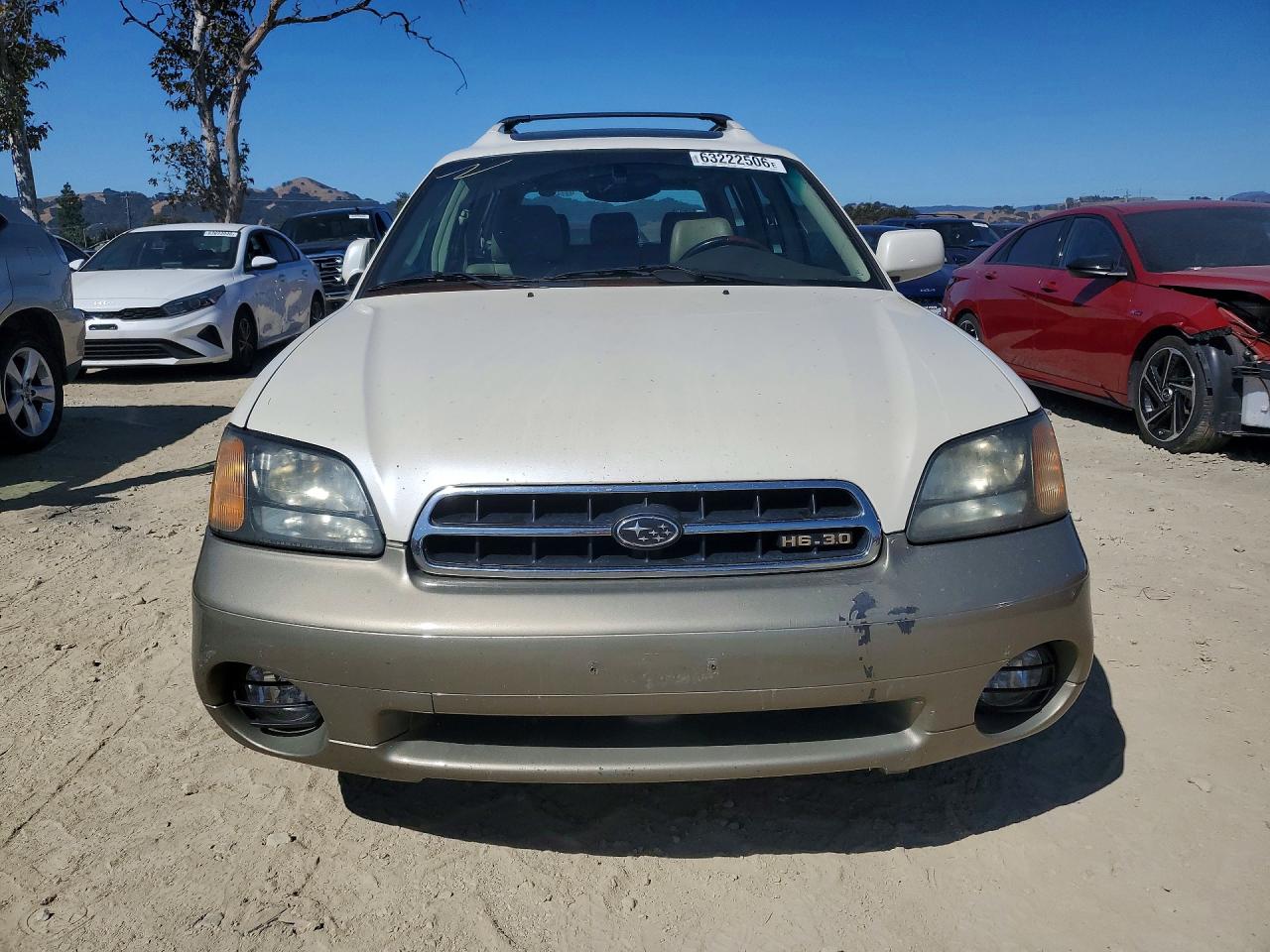2001 Subaru Legacy Outback H6 3.0 Ll Bean White vin: 4S3BH806017668622