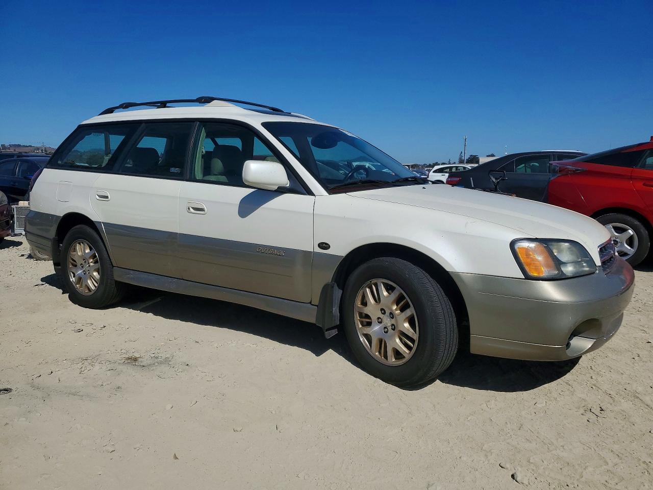 2001 Subaru Legacy Outback H6 3.0 Ll Bean White vin: 4S3BH806017668622