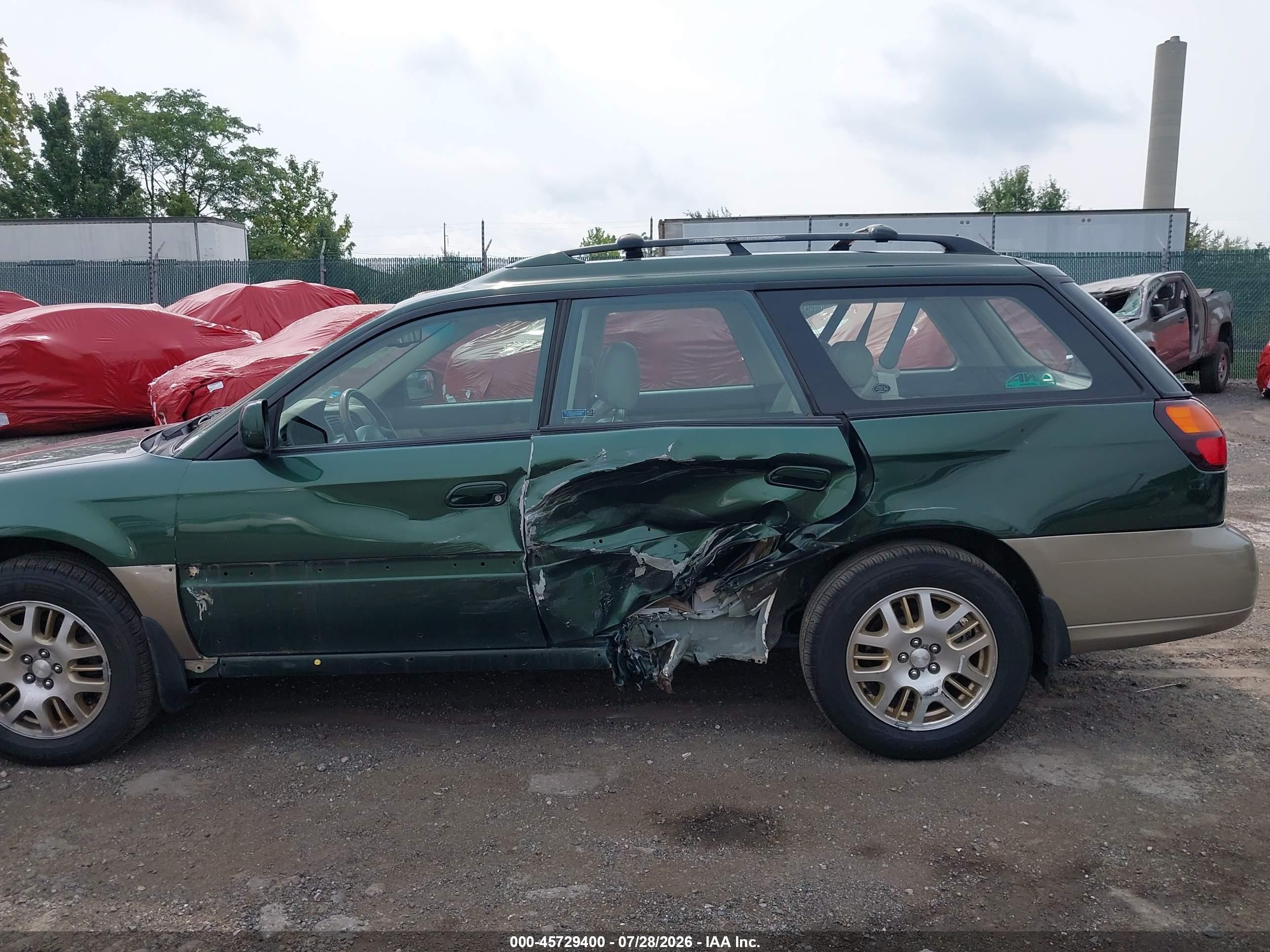 2003 Subaru Outback H6-3.0 L.l. Bean Edition Green vin: 4S3BH806037617883