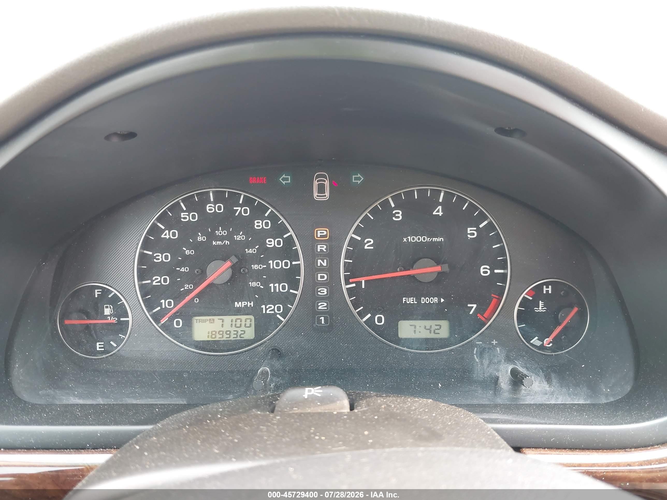 2003 Subaru Outback H6-3.0 L.l. Bean Edition Green vin: 4S3BH806037617883