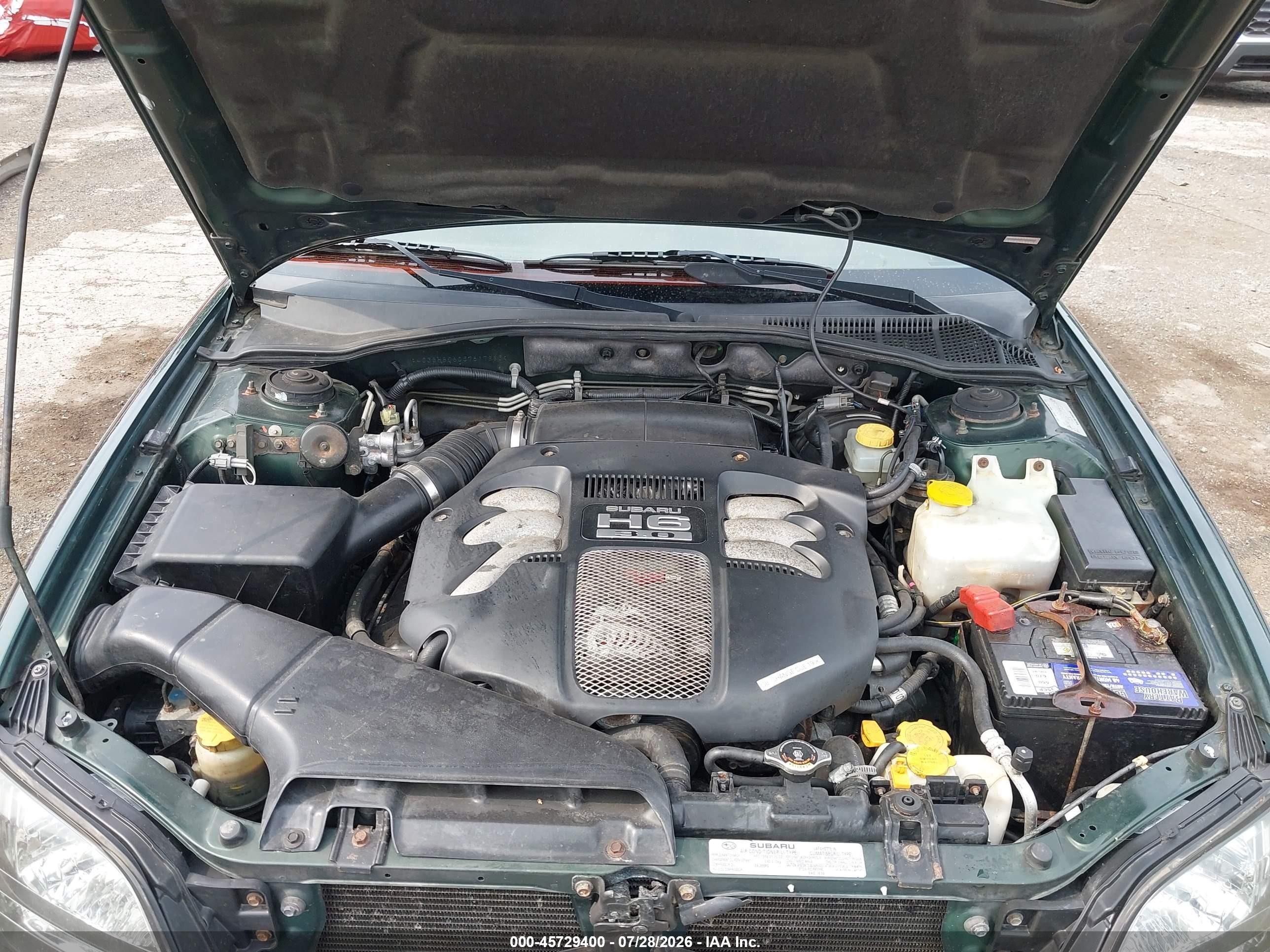 2003 Subaru Outback H6-3.0 L.l. Bean Edition Green vin: 4S3BH806037617883