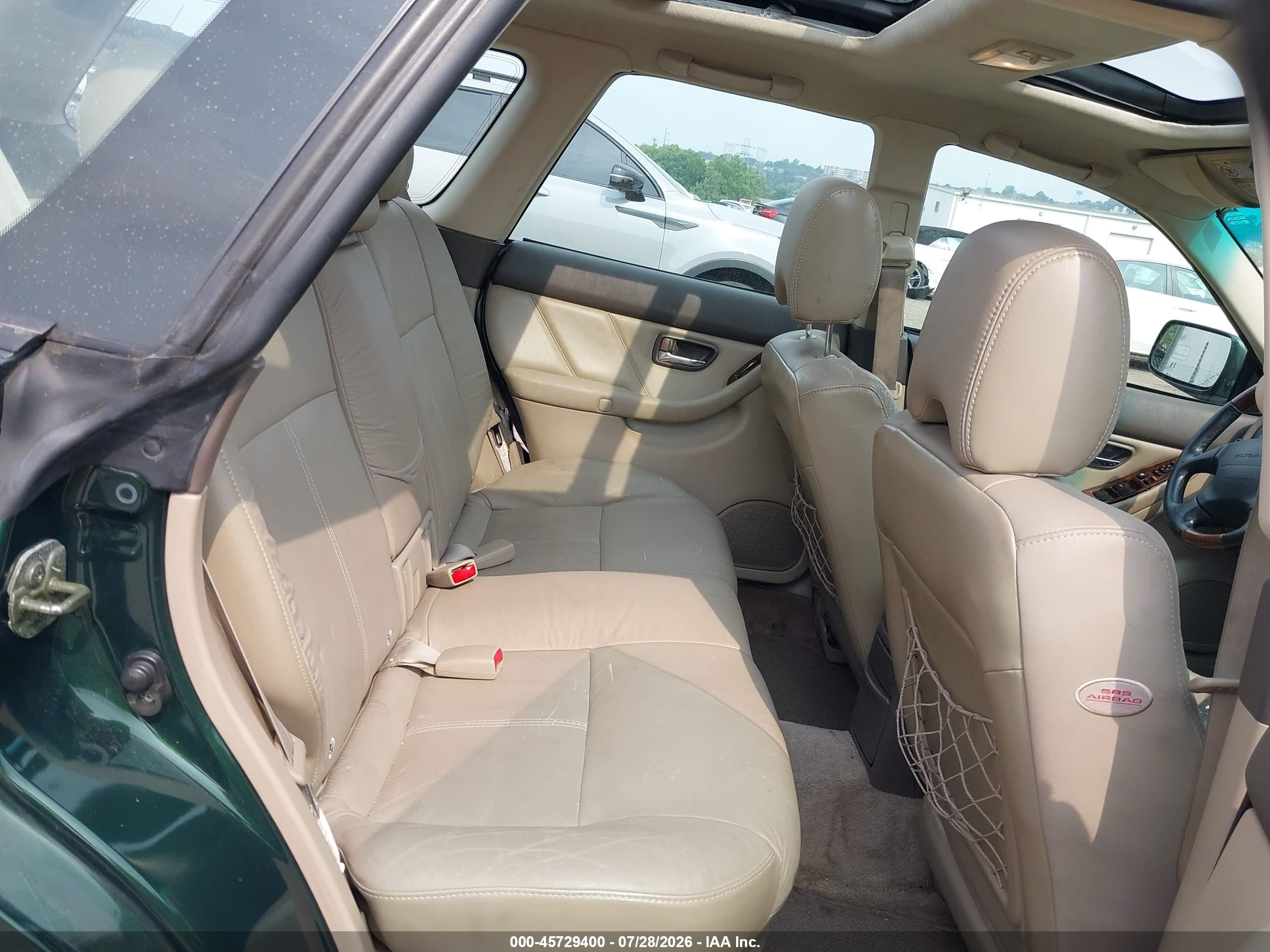 2003 Subaru Outback H6-3.0 L.l. Bean Edition Green vin: 4S3BH806037617883