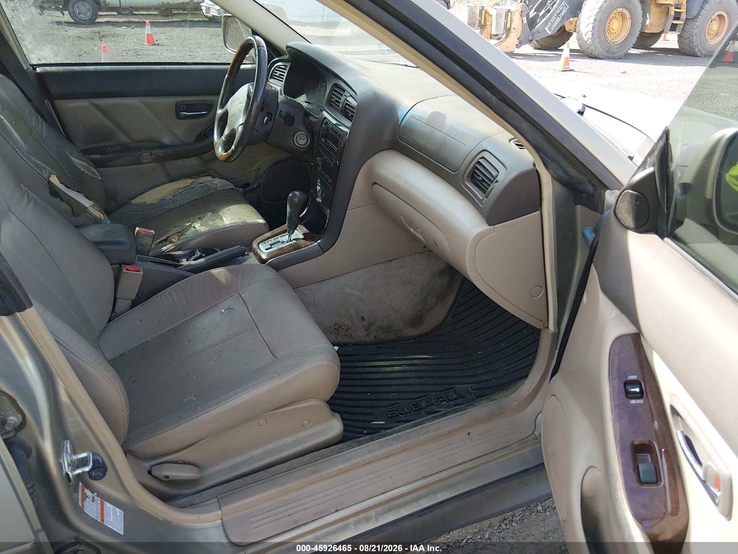 2004 Subaru Outback H6-3.0 L.l. Bean Edition Green vin: 4S3BH806047619926