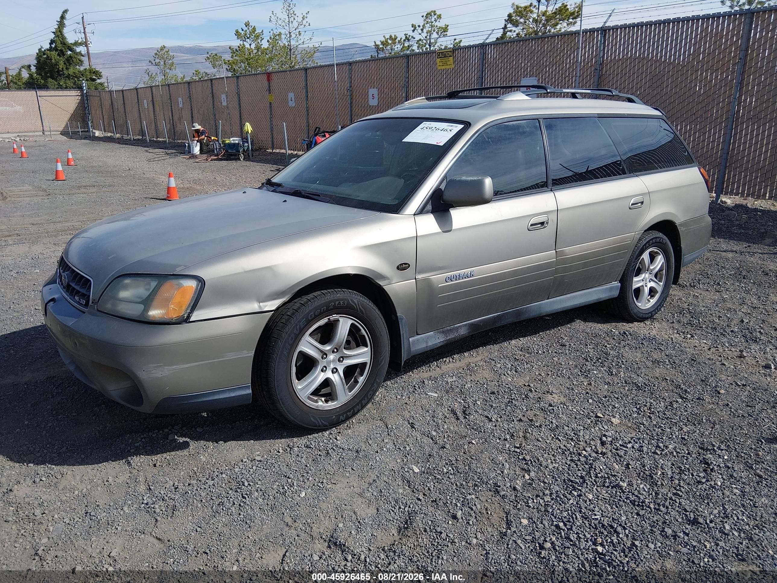 2004 Subaru Outback H6-3.0 L.l. Bean Edition Green vin: 4S3BH806047619926