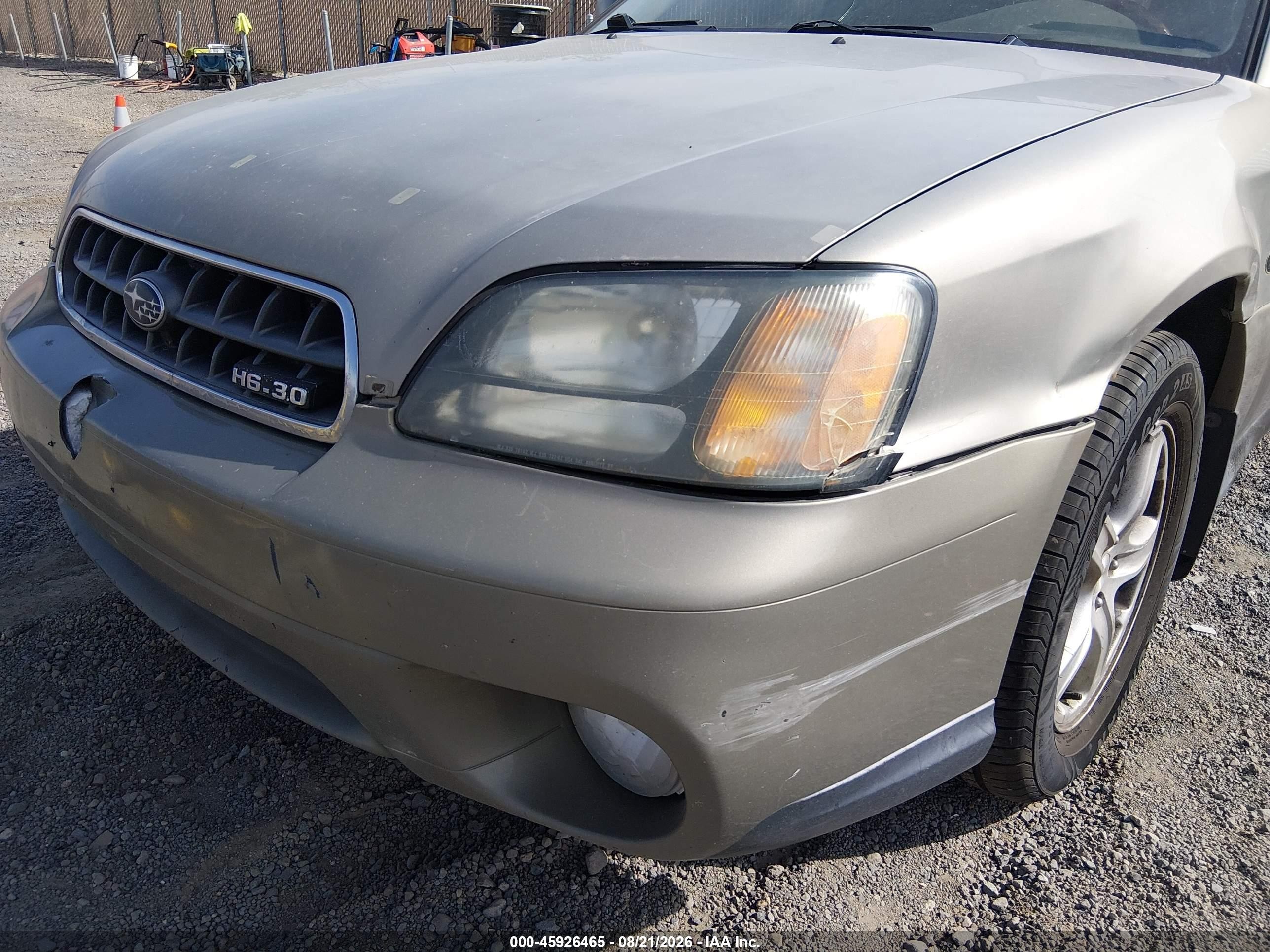 2004 Subaru Outback H6-3.0 L.l. Bean Edition Green vin: 4S3BH806047619926