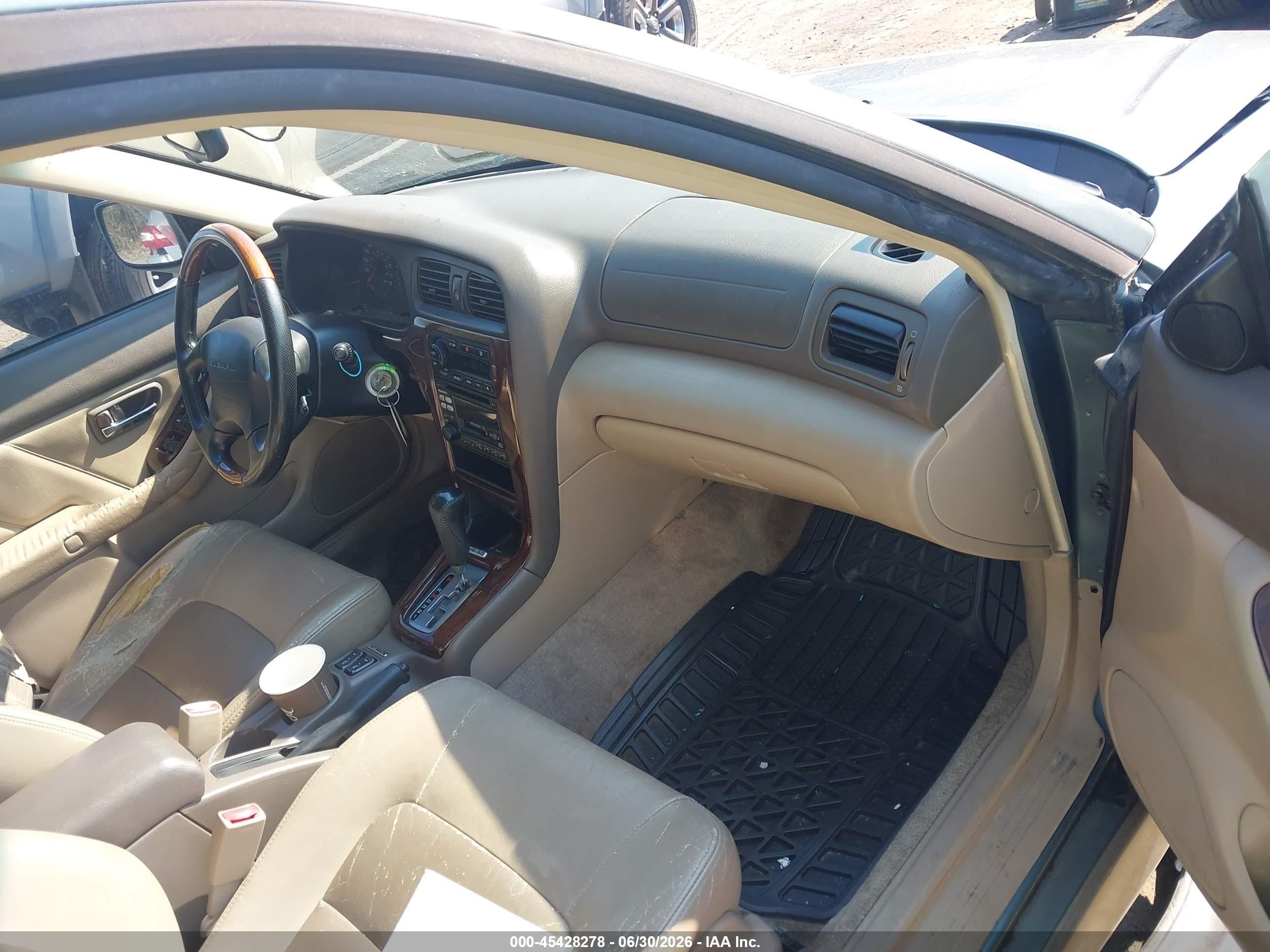 2002 Subaru Outback H6-3.0 L.l. Bean Edition Green vin: 4S3BH806227612358