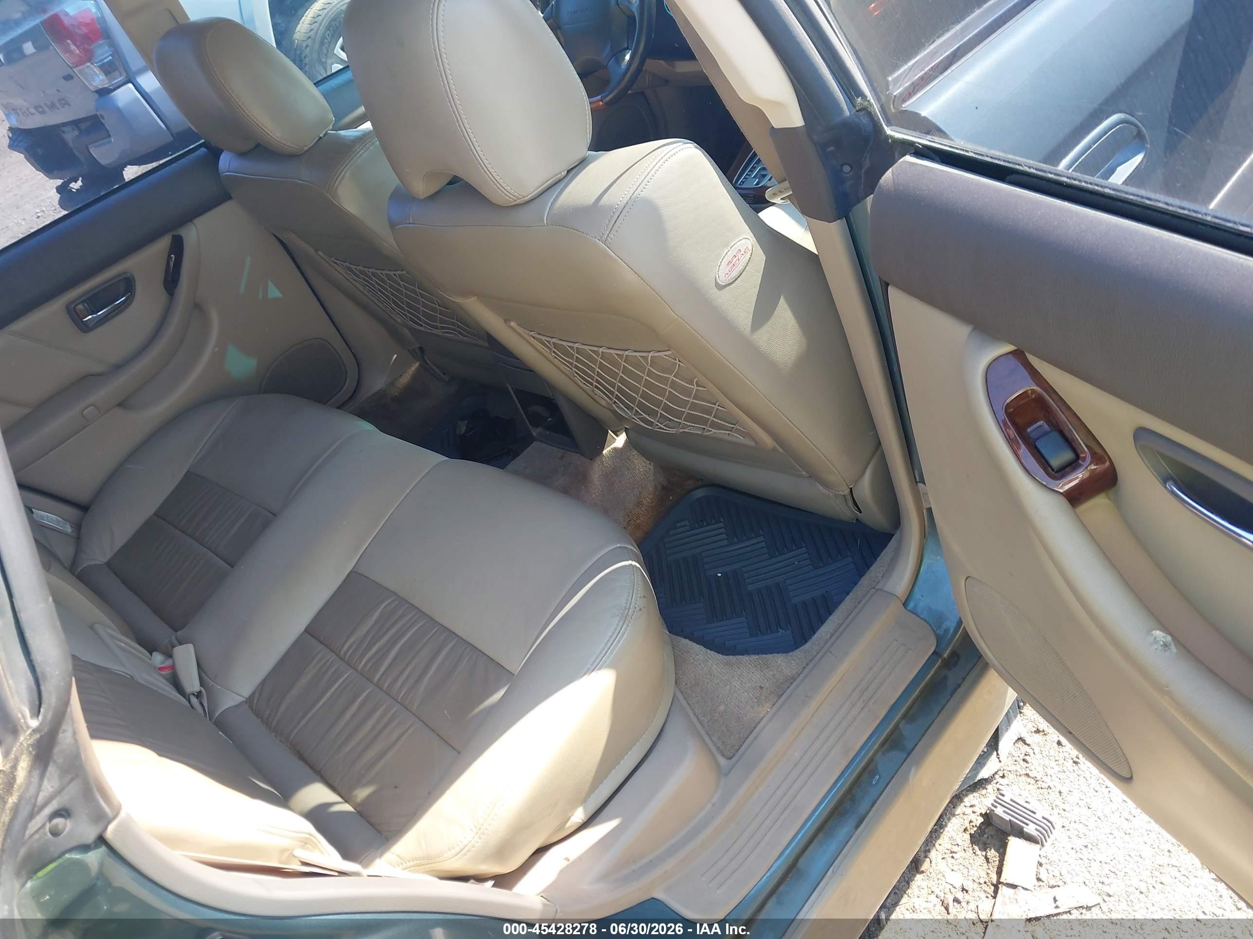 2002 Subaru Outback H6-3.0 L.l. Bean Edition Green vin: 4S3BH806227612358