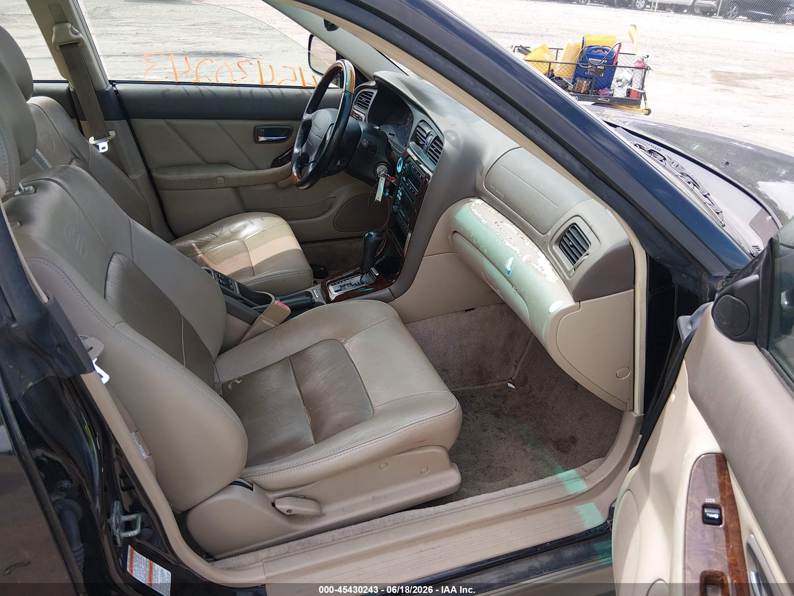 2001 Subaru Outback H6-3.0 Black vin: 4S3BH806317657808