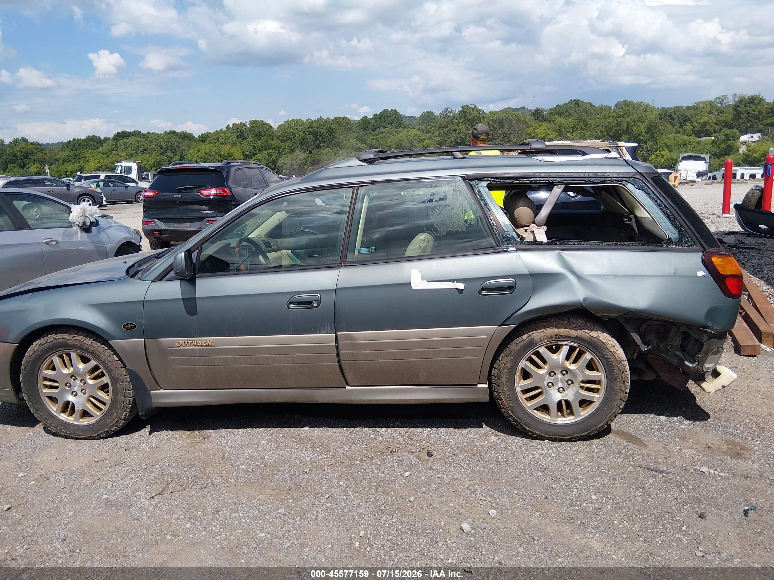 2001 Subaru Outback H6-3.0 Gray vin: 4S3BH806317664662