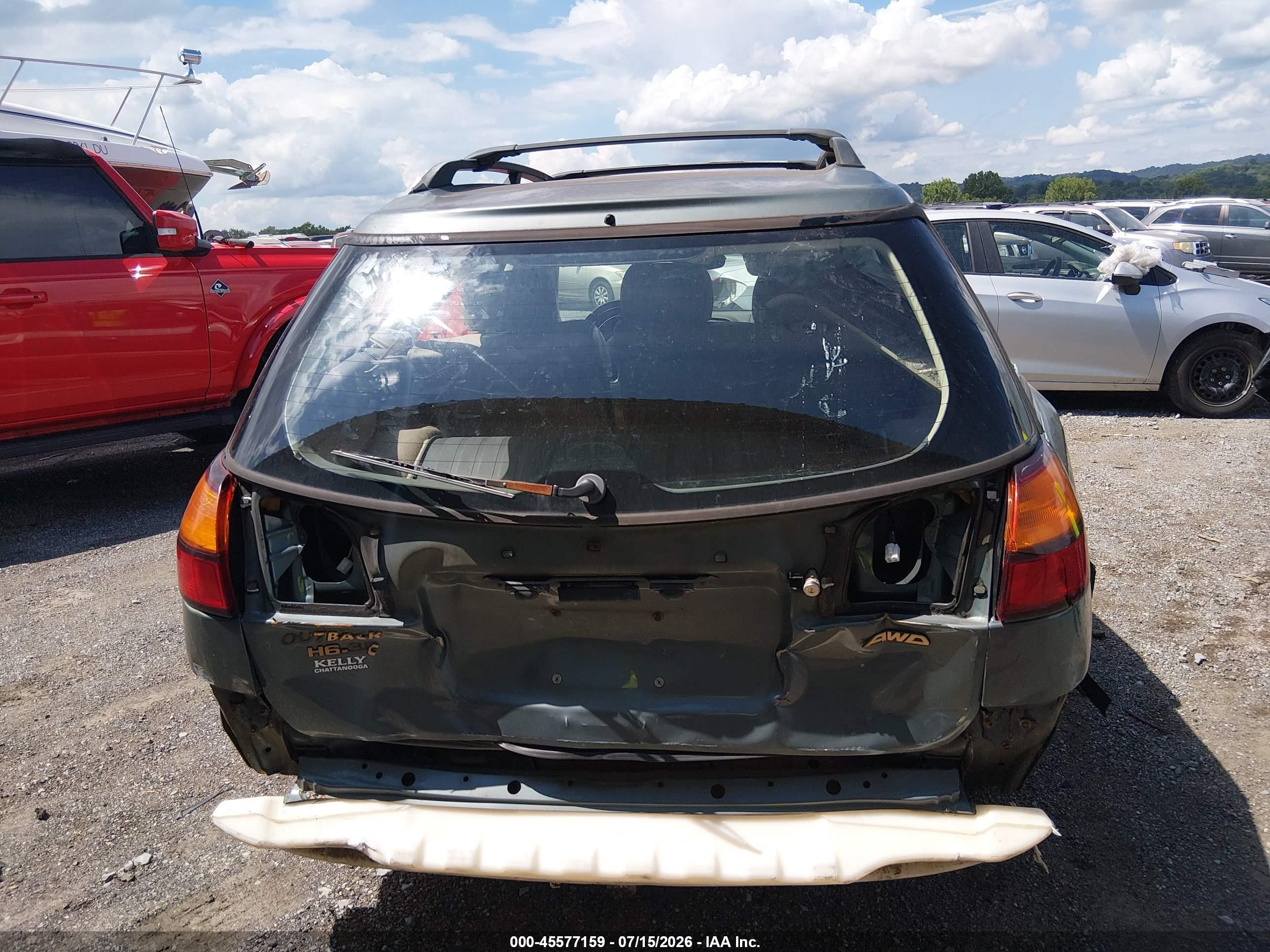 2001 Subaru Outback H6-3.0 Gray vin: 4S3BH806317664662