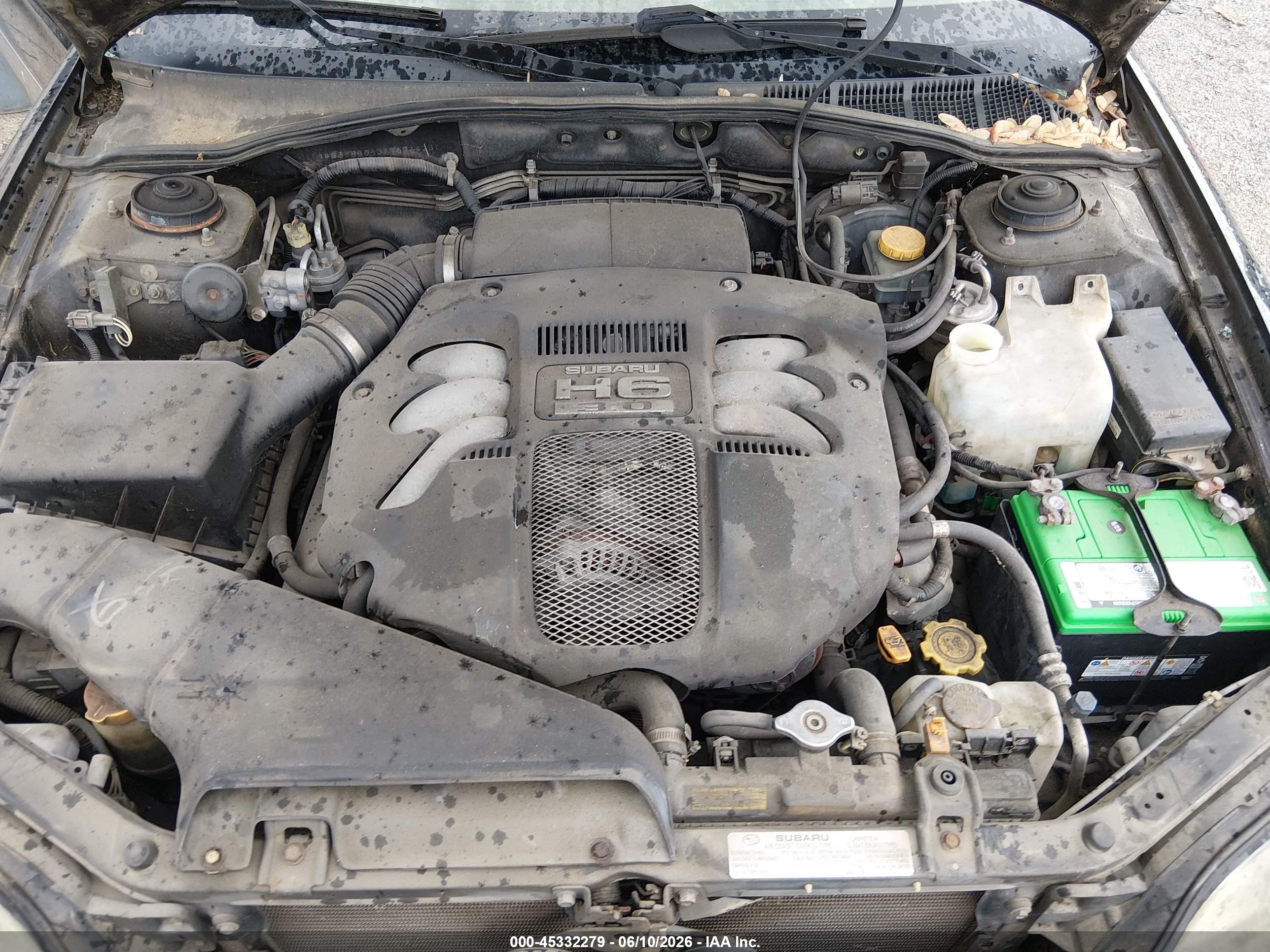 2001 Subaru Outback H6-3.0 Black vin: 4S3BH806317671420