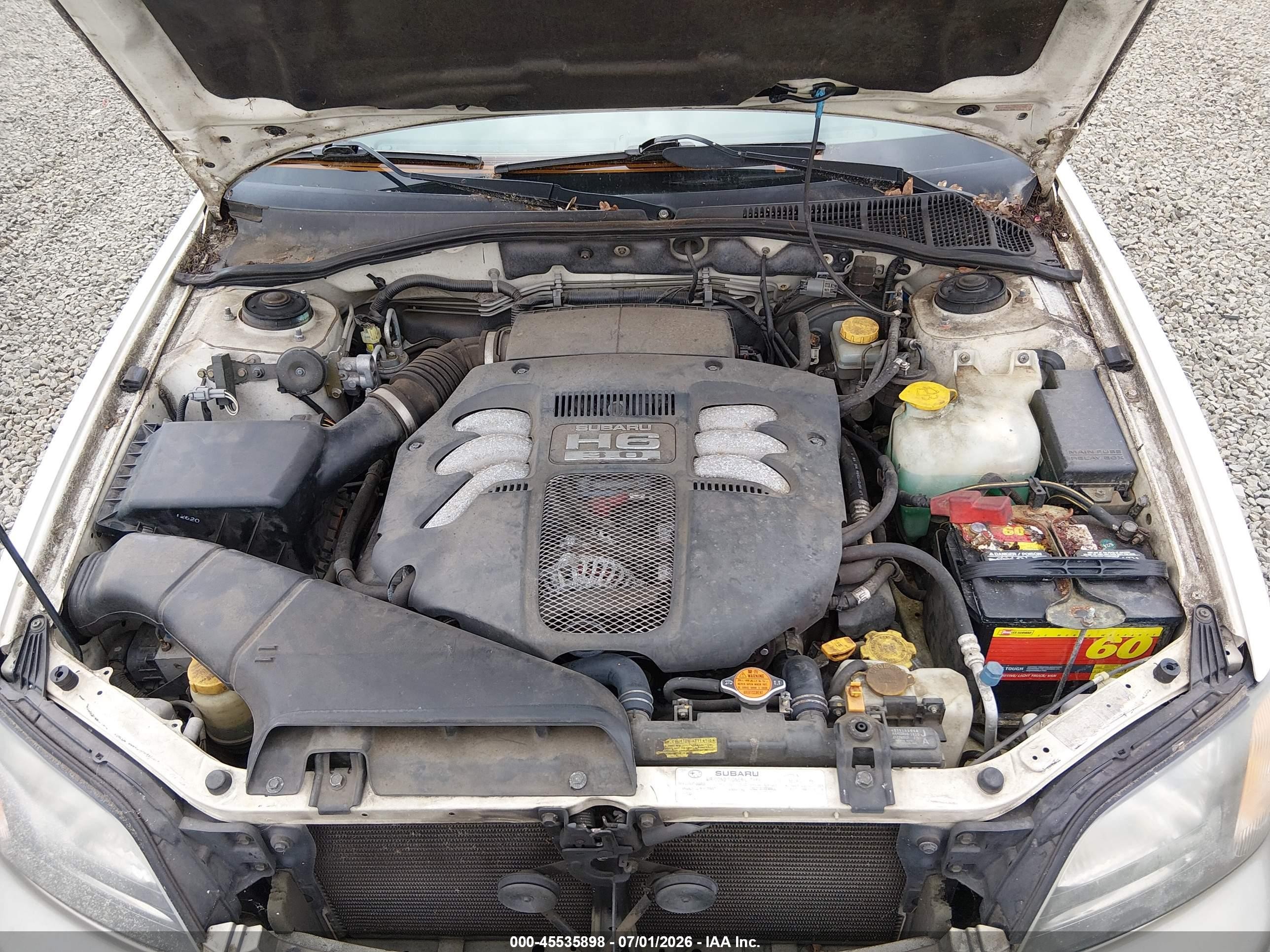 2003 Subaru Outback H6-3.0 L.l. Bean Edition White vin: 4S3BH806337612788