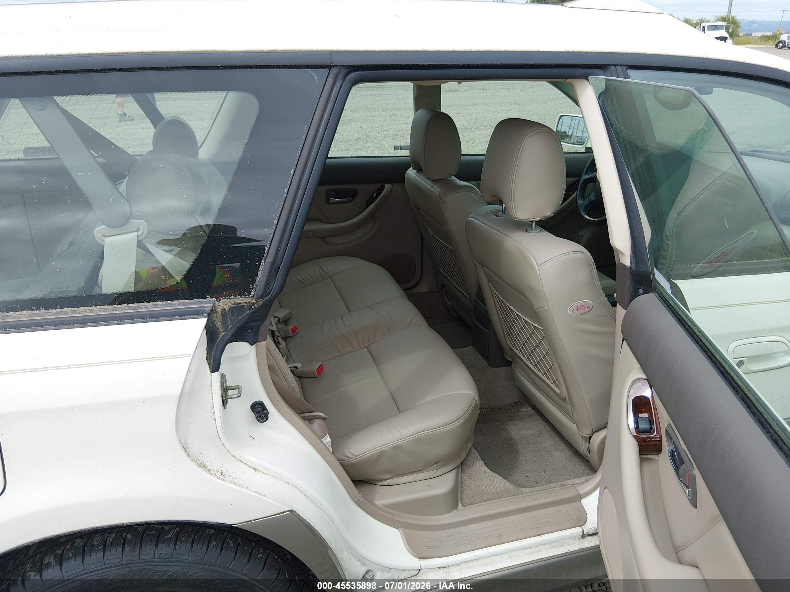 2003 Subaru Outback H6-3.0 L.l. Bean Edition White vin: 4S3BH806337612788