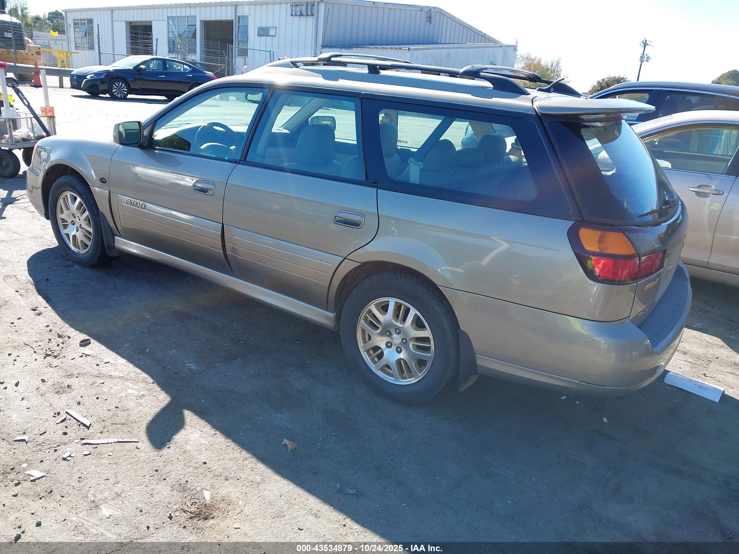 2003 Subaru Outback H6-3.0 L.l. Bean Edition Gold vin: 4S3BH806337617330