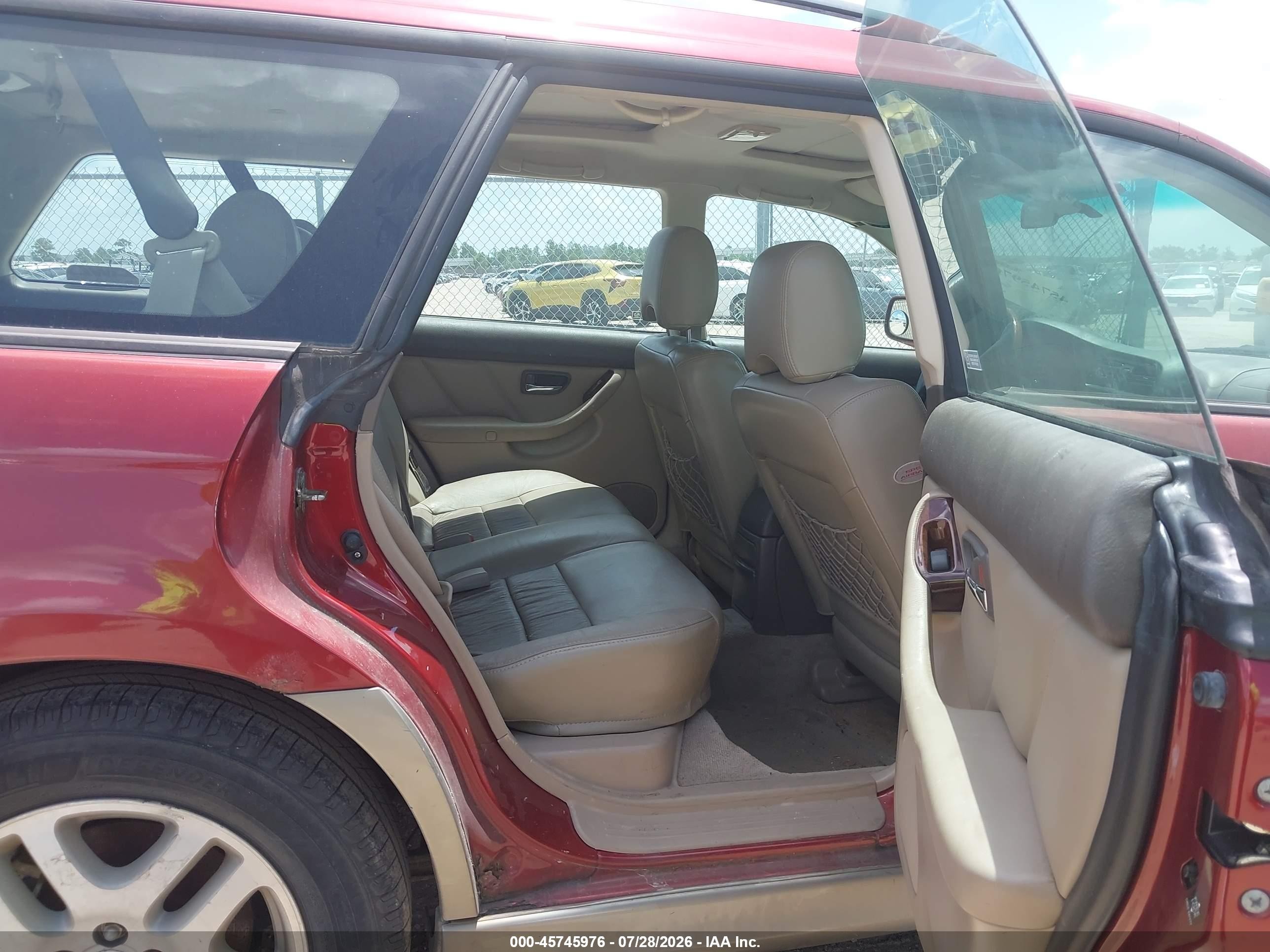2002 Subaru Outback H6-3.0 L.l. Bean Edition Red vin: 4S3BH806527602505