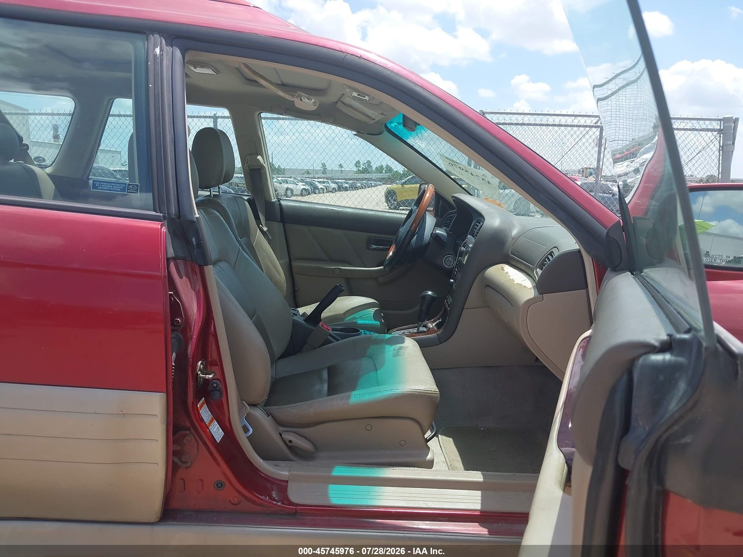 2002 Subaru Outback H6-3.0 L.l. Bean Edition Red vin: 4S3BH806527602505