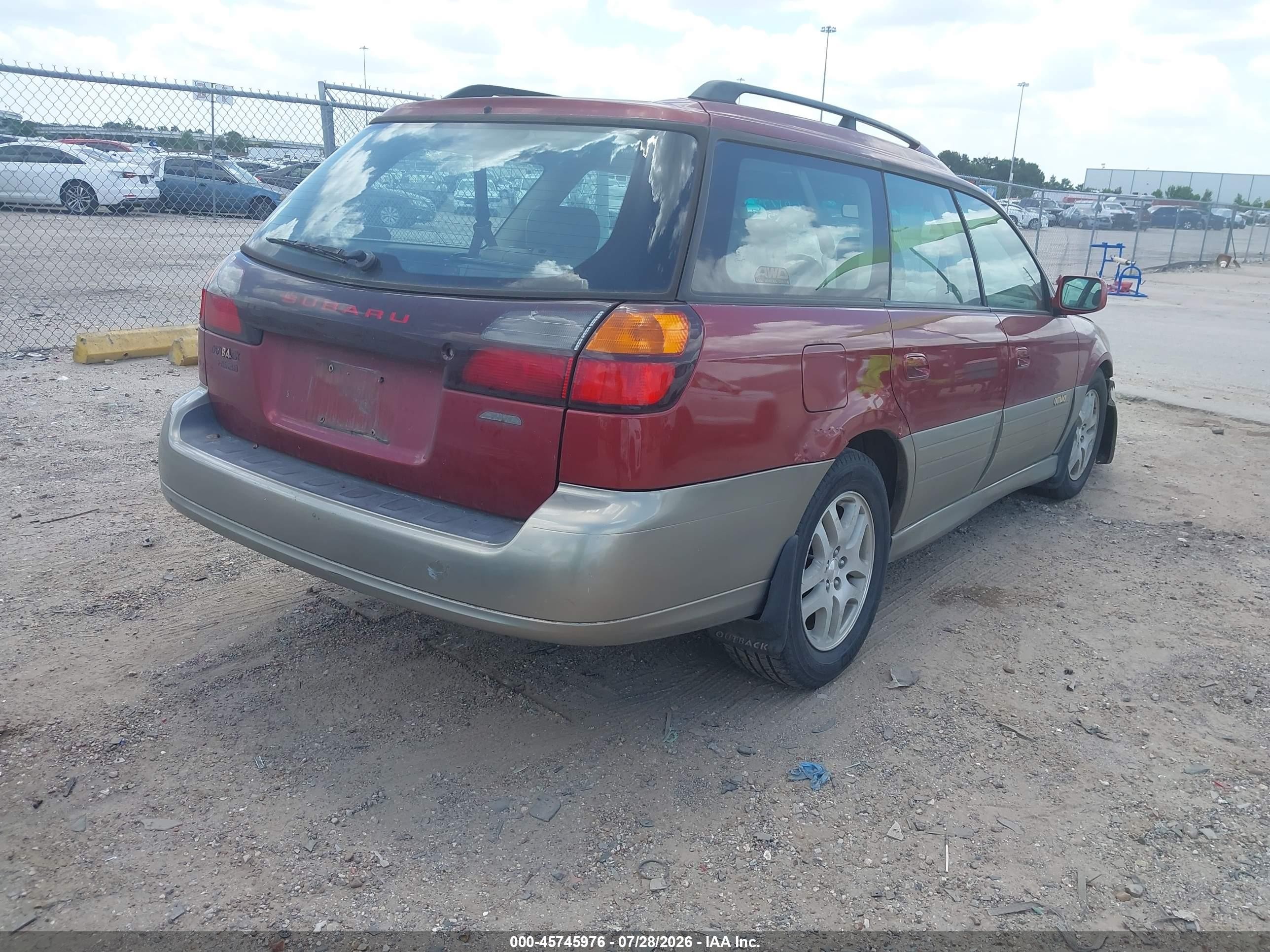 2002 Subaru Outback H6-3.0 L.l. Bean Edition Red vin: 4S3BH806527602505