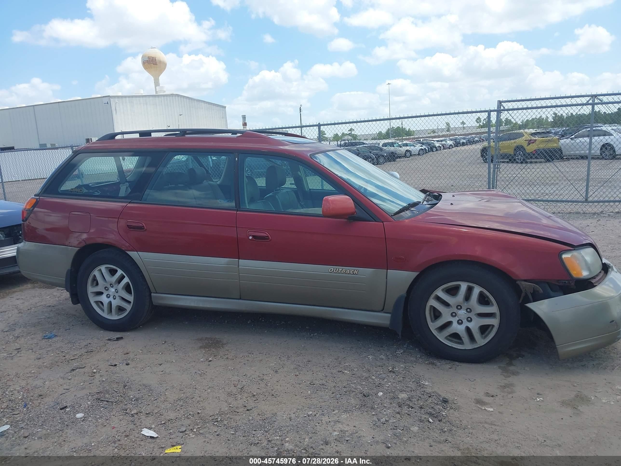 2002 Subaru Outback H6-3.0 L.l. Bean Edition Red vin: 4S3BH806527602505