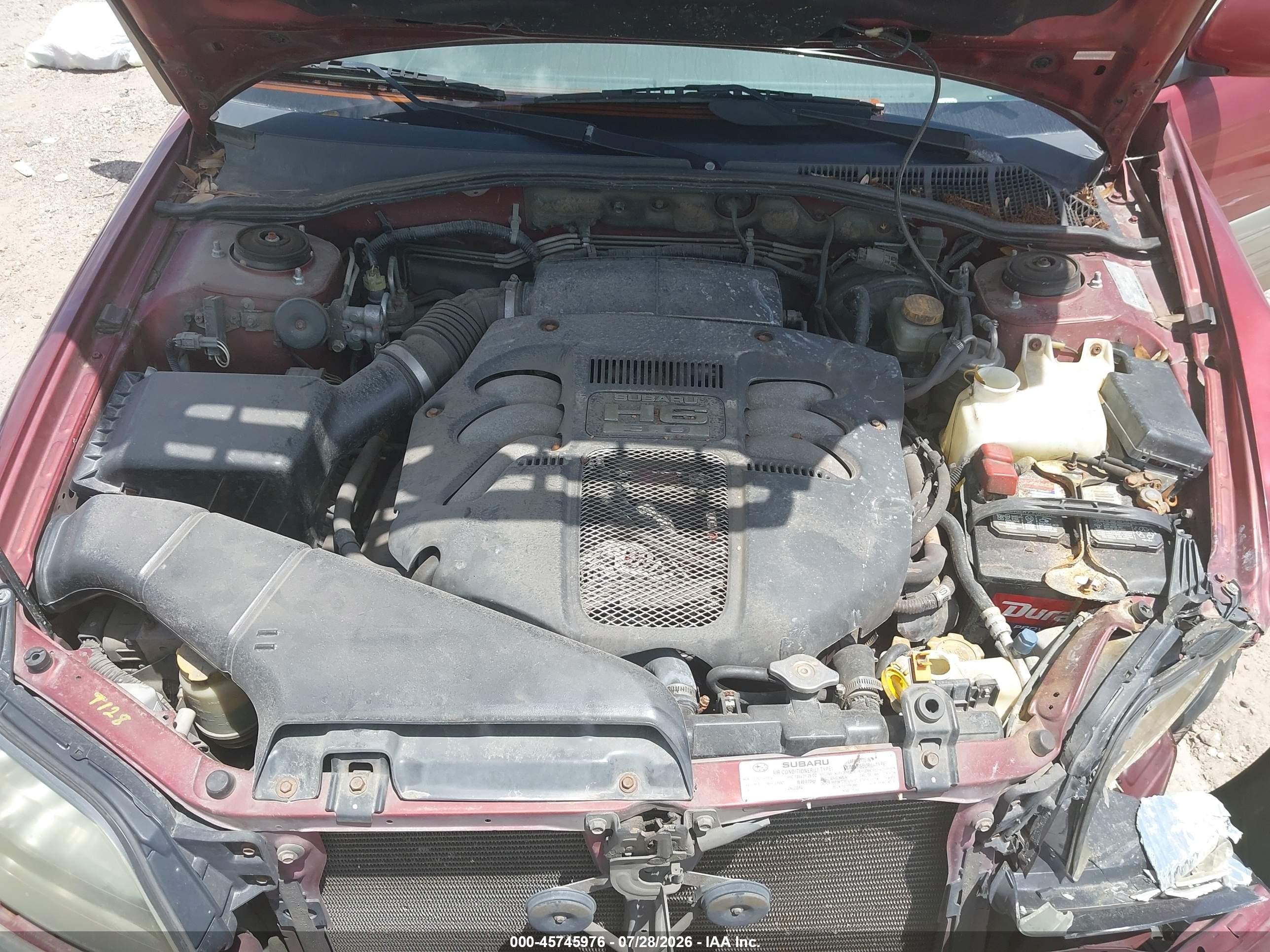 2002 Subaru Outback H6-3.0 L.l. Bean Edition Red vin: 4S3BH806527602505