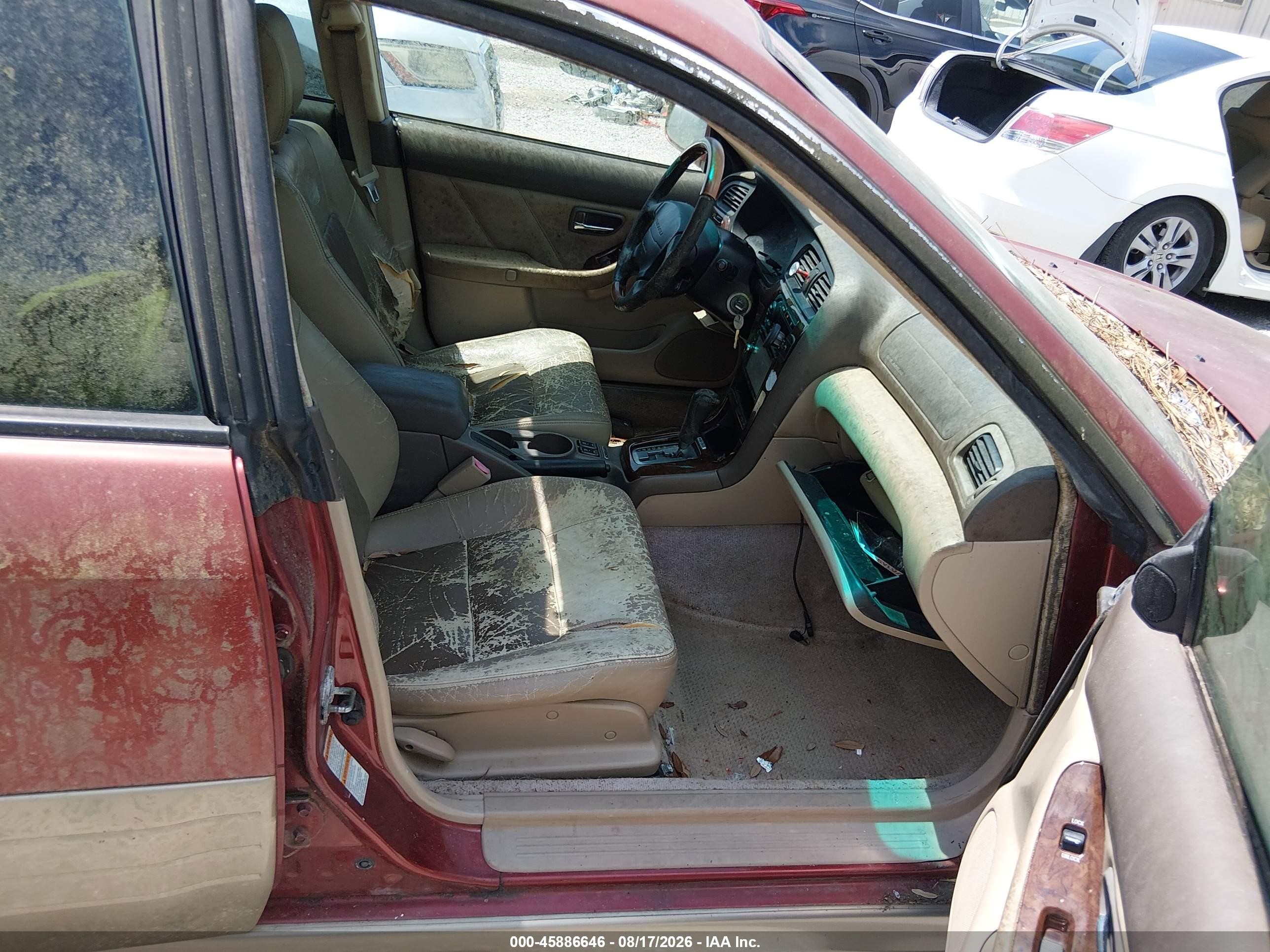2002 Subaru Outback H6-3.0 L.l. Bean Edition Red vin: 4S3BH806527624066