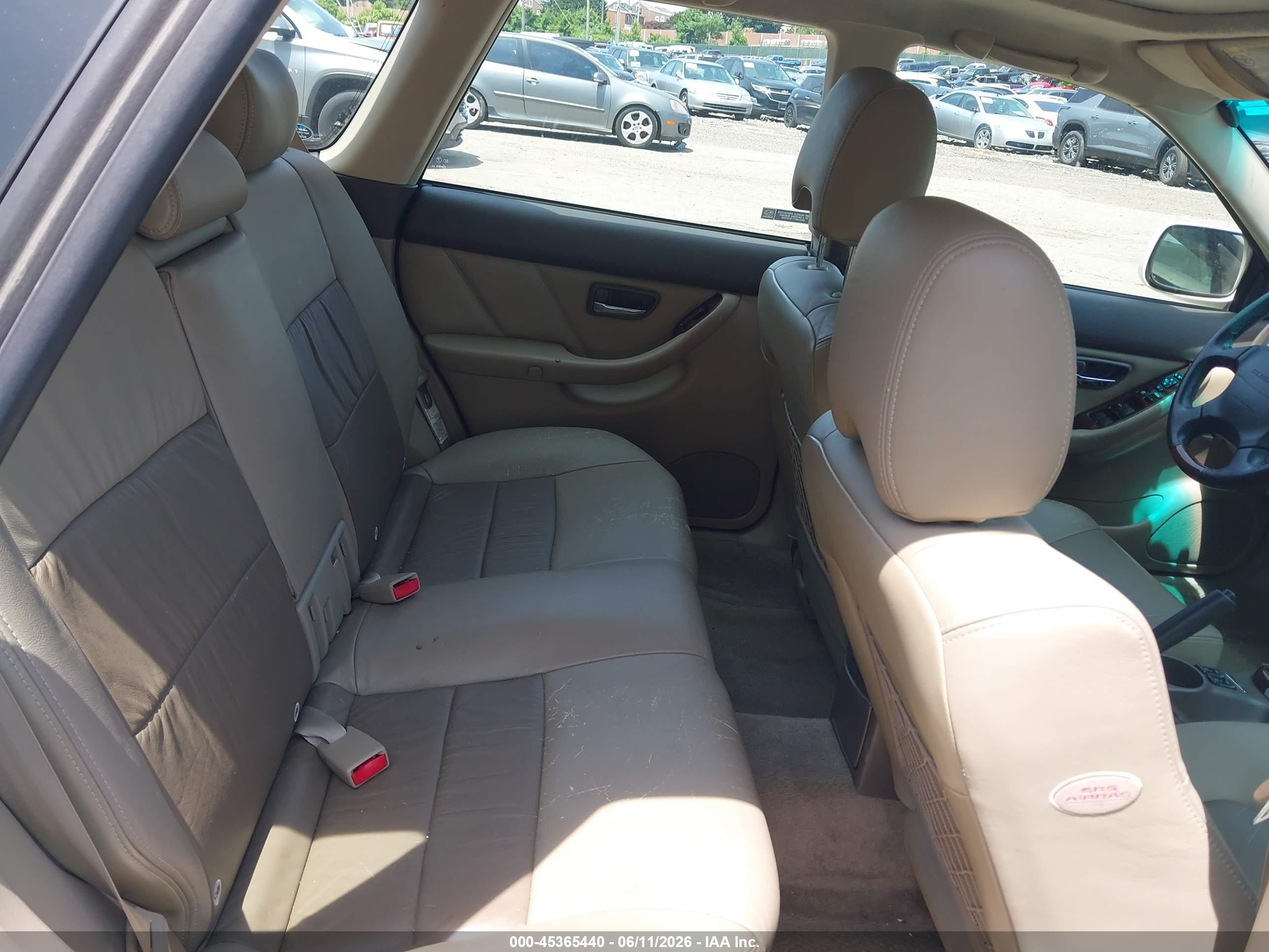 2002 Subaru Outback H6-3.0 L.l. Bean Edition White vin: 4S3BH806627641586