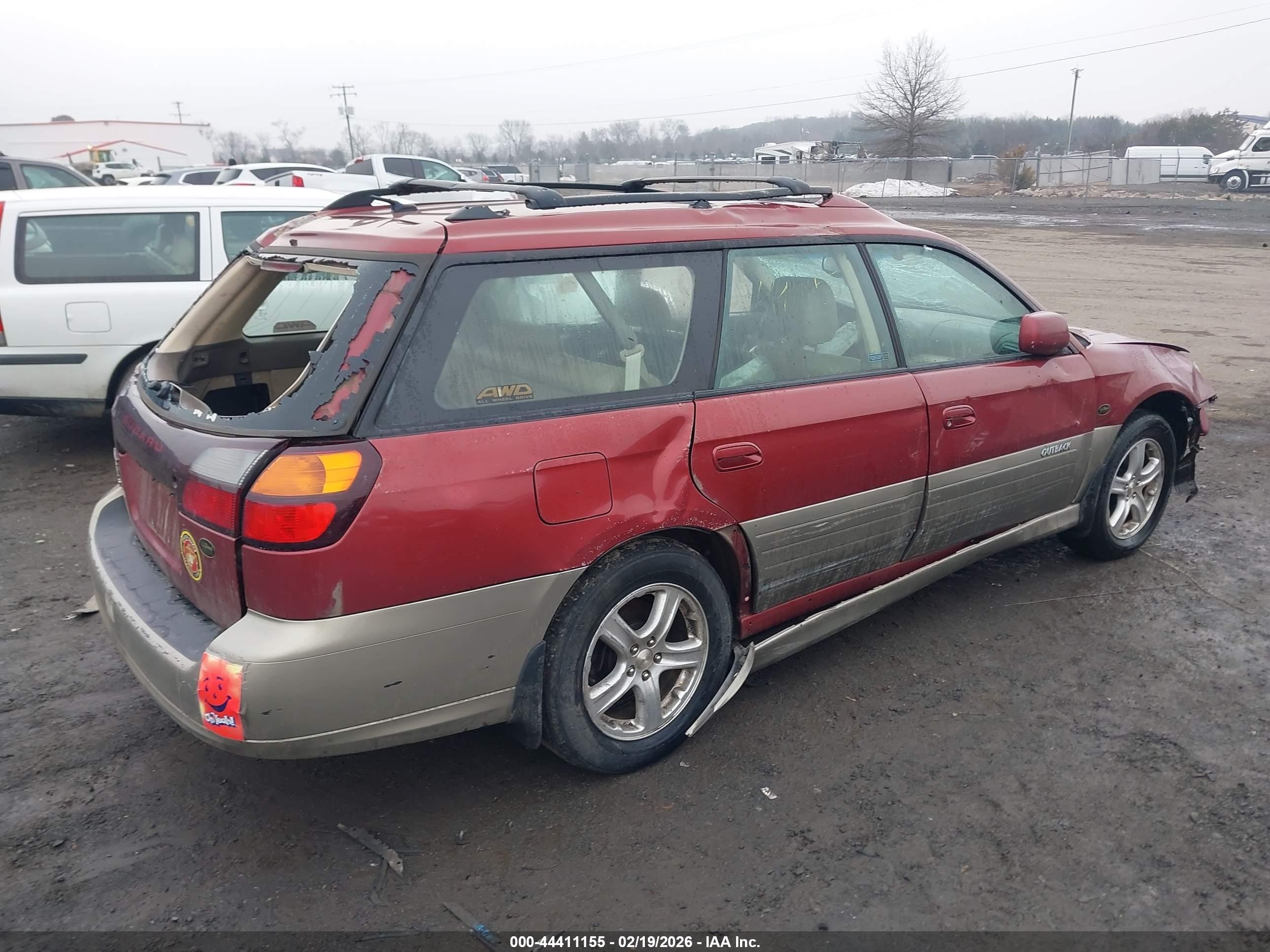 2004 Subaru Outback H6-3.0 L.l. Bean Edition Maroon vin: 4S3BH806647609613