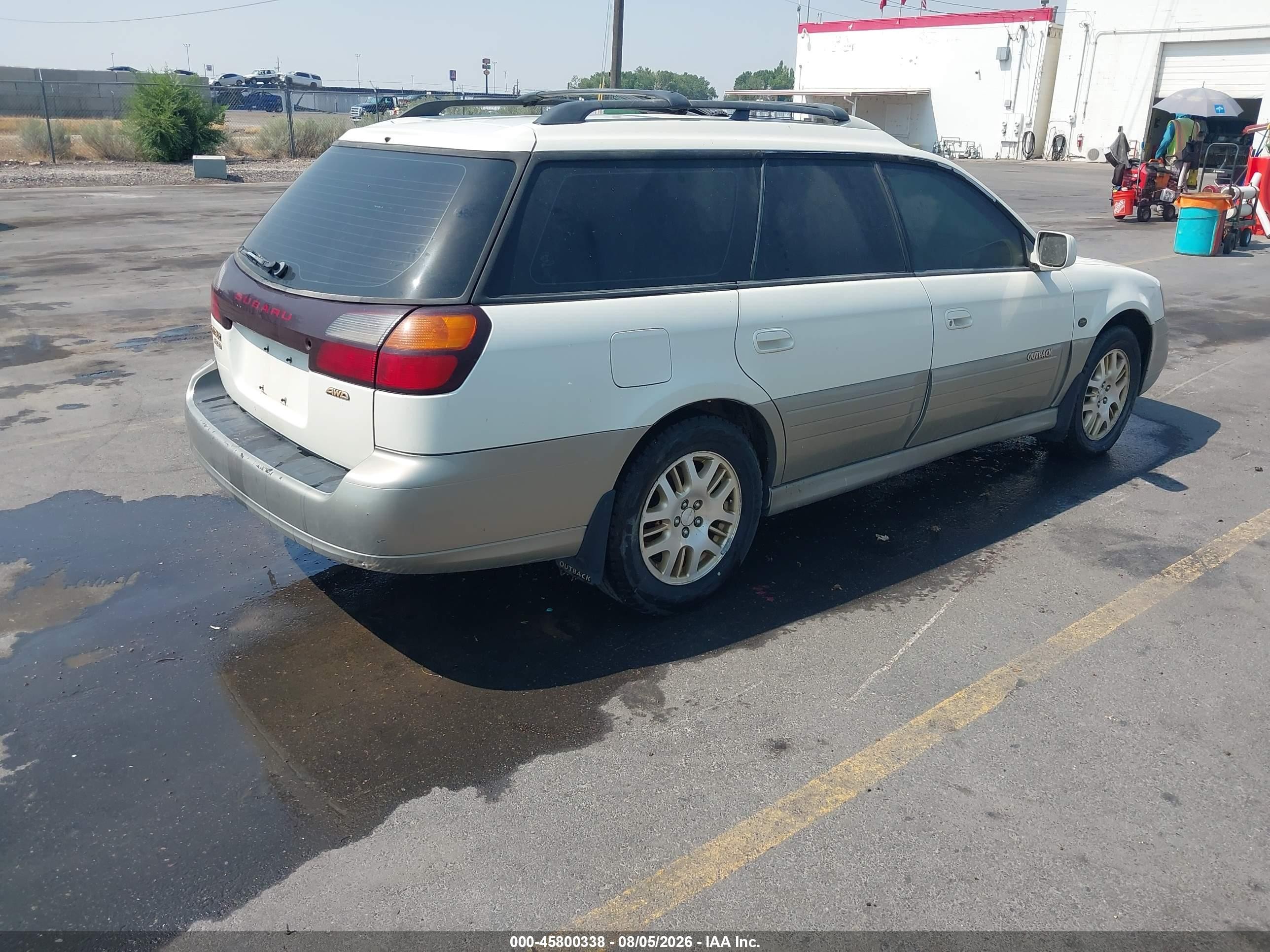 2002 Subaru Outback H6-3.0 L.l. Bean Edition White vin: 4S3BH806727606717