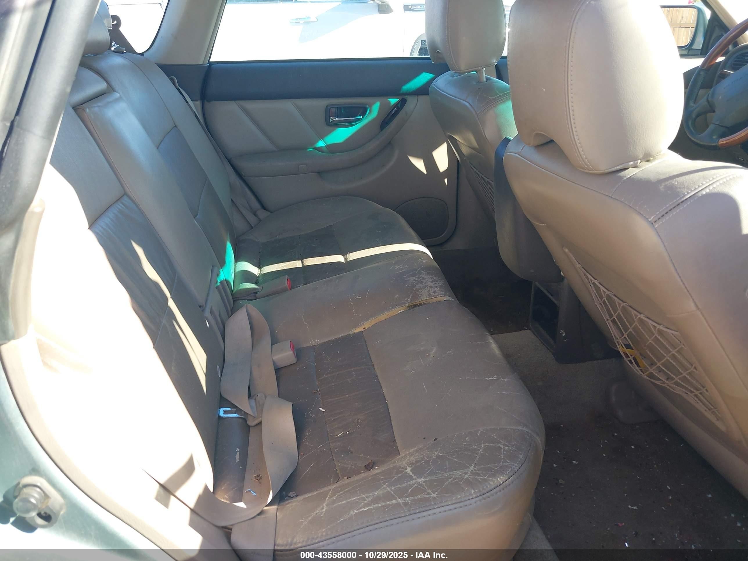 2002 Subaru Outback H6-3.0 L.l. Bean Edition Green vin: 4S3BH806827603955