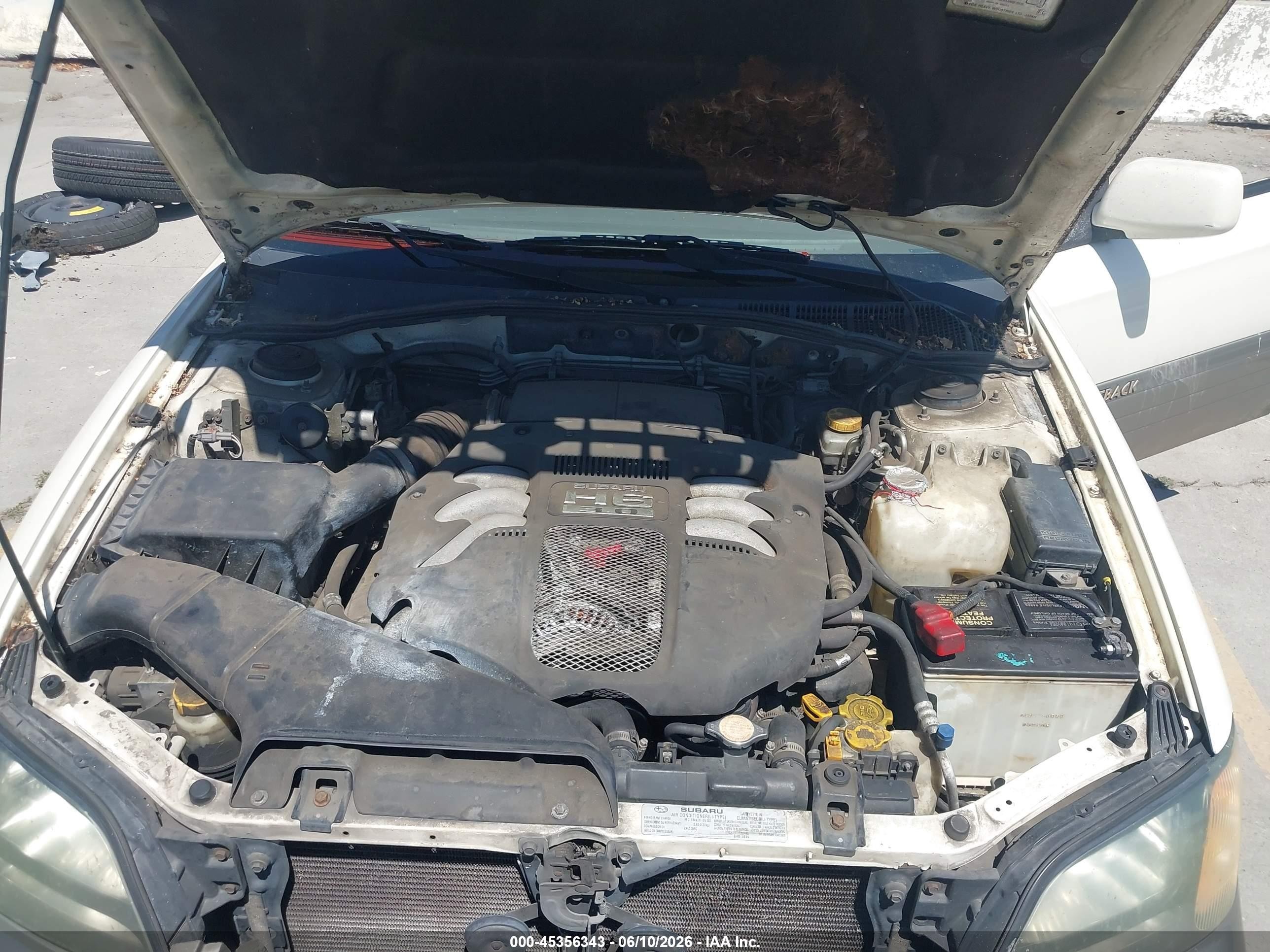 2002 Subaru Outback H6-3.0 L.l. Bean Edition White vin: 4S3BH806827614244