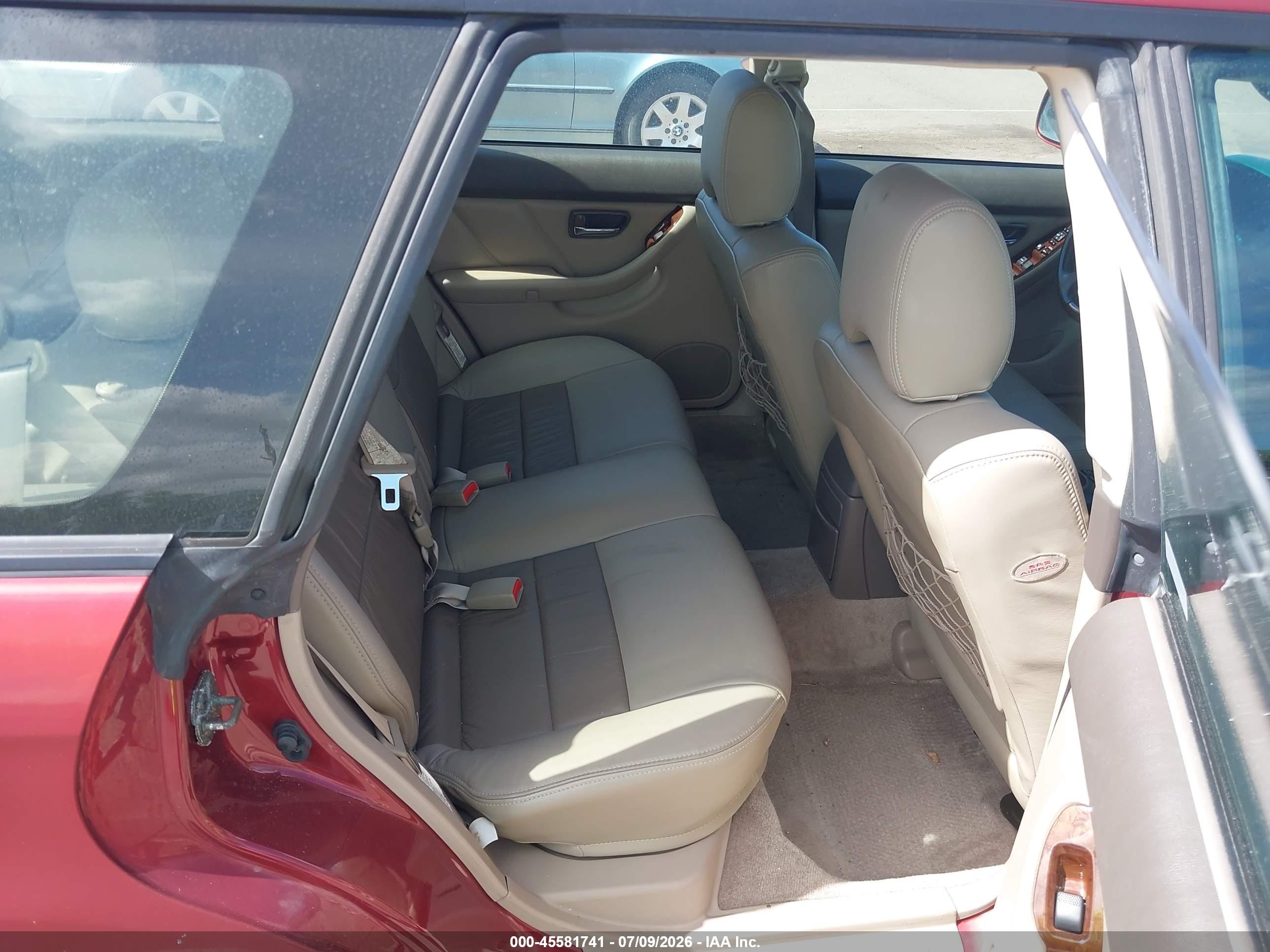 2002 Subaru Outback H6-3.0 L.l. Bean Edition Red vin: 4S3BH806827633604