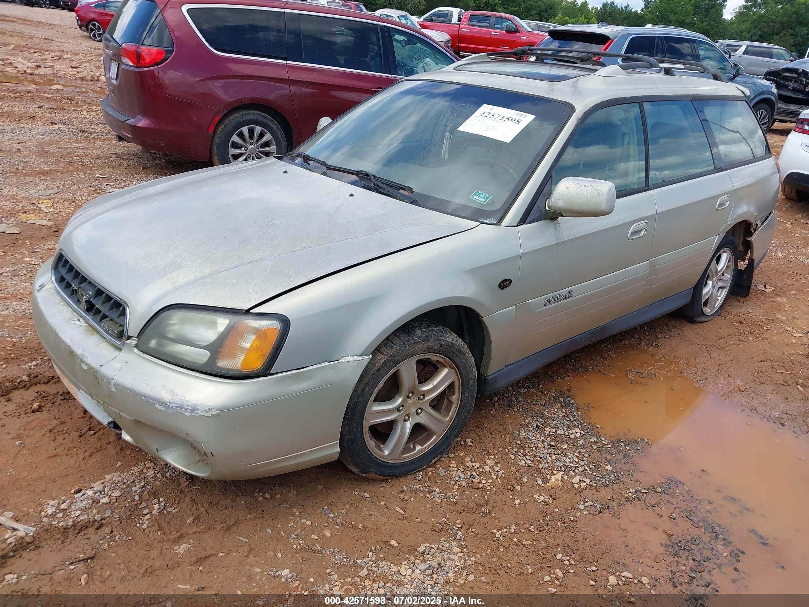 2004 Subaru Outback H6-3.0 L.l. Bean Edition Желто-коричневый vin: 4S3BH806947613011