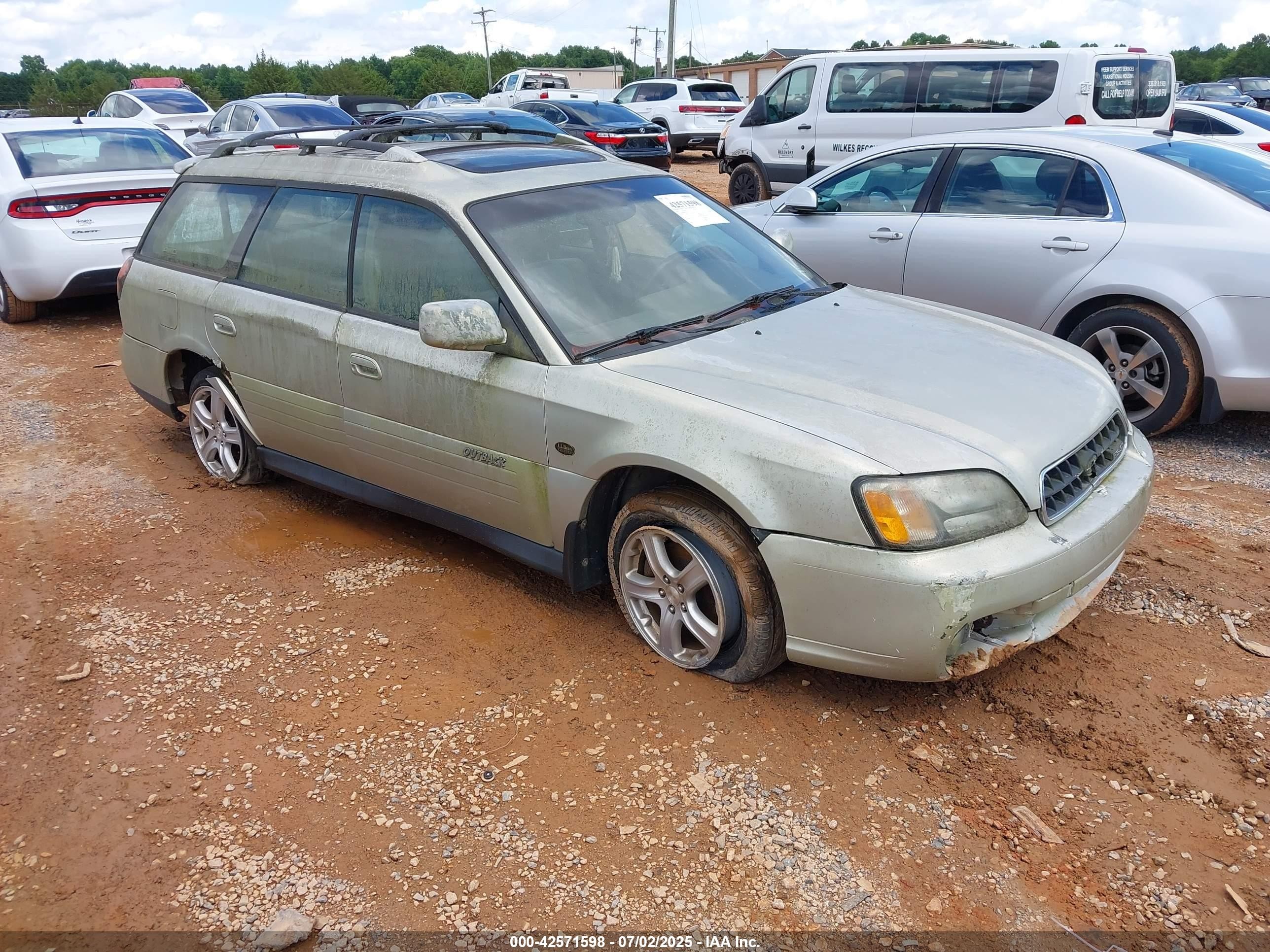 2004 Subaru Outback H6-3.0 L.l. Bean Edition Желто-коричневый vin: 4S3BH806947613011