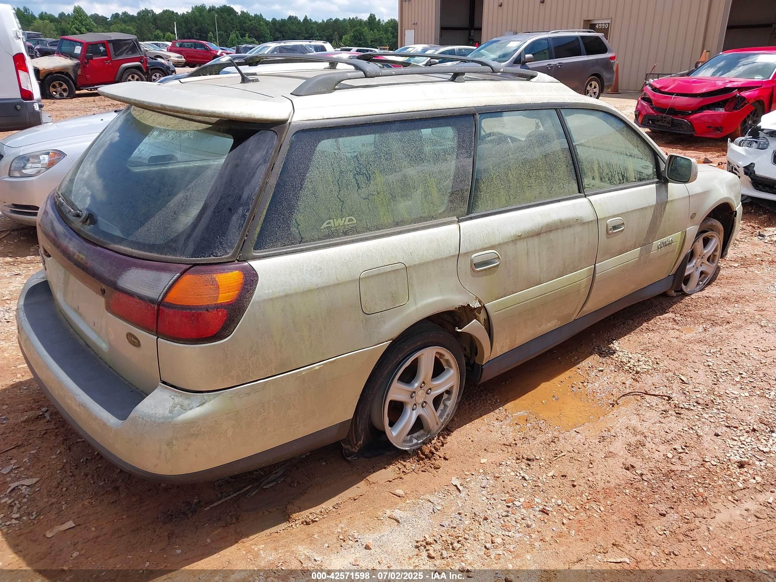 2004 Subaru Outback H6-3.0 L.l. Bean Edition Желто-коричневый vin: 4S3BH806947613011