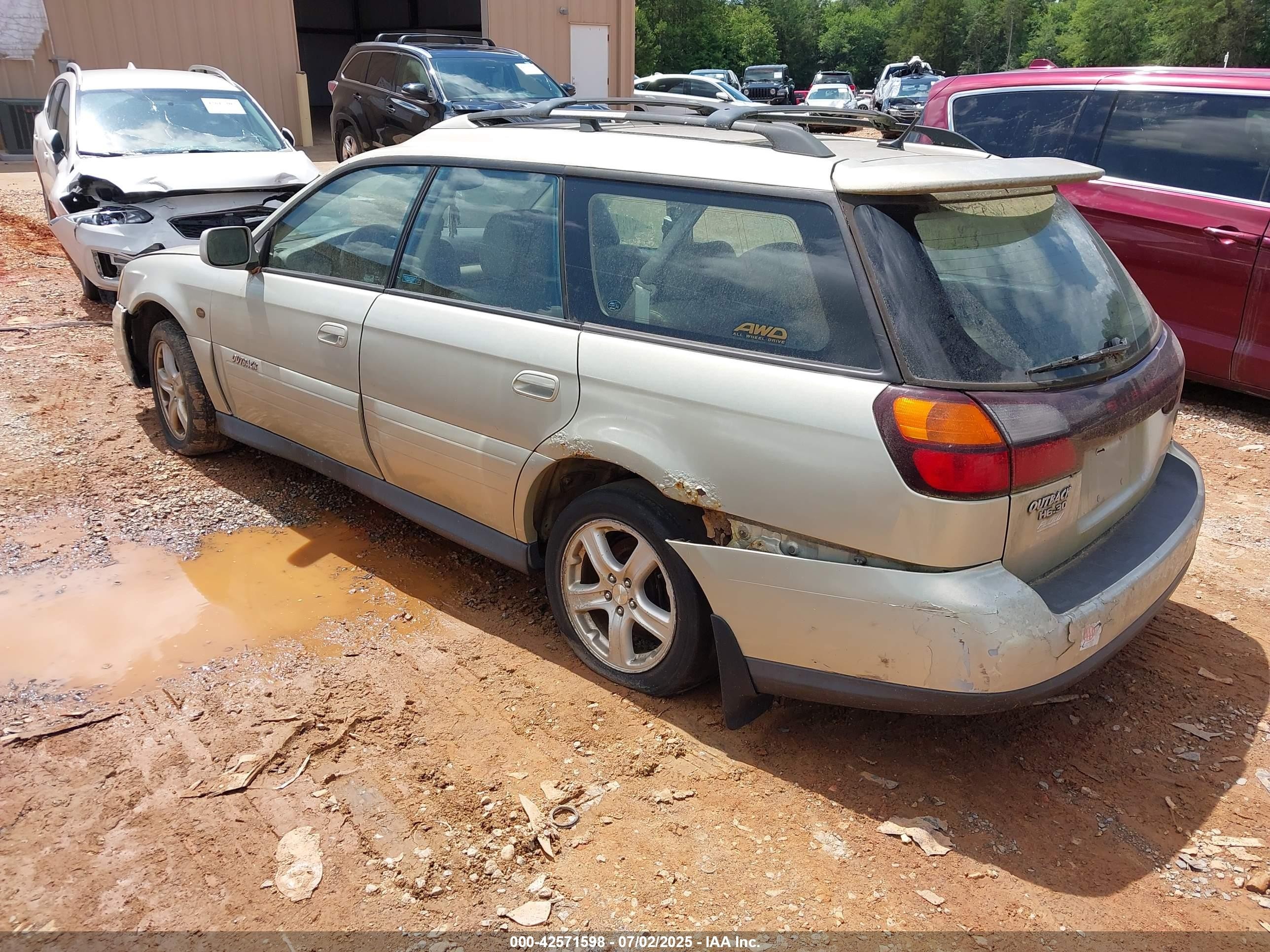 2004 Subaru Outback H6-3.0 L.l. Bean Edition Желто-коричневый vin: 4S3BH806947613011